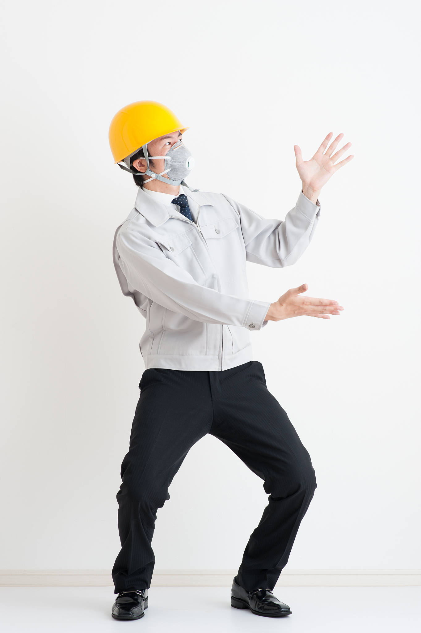 men dressed in work clothes