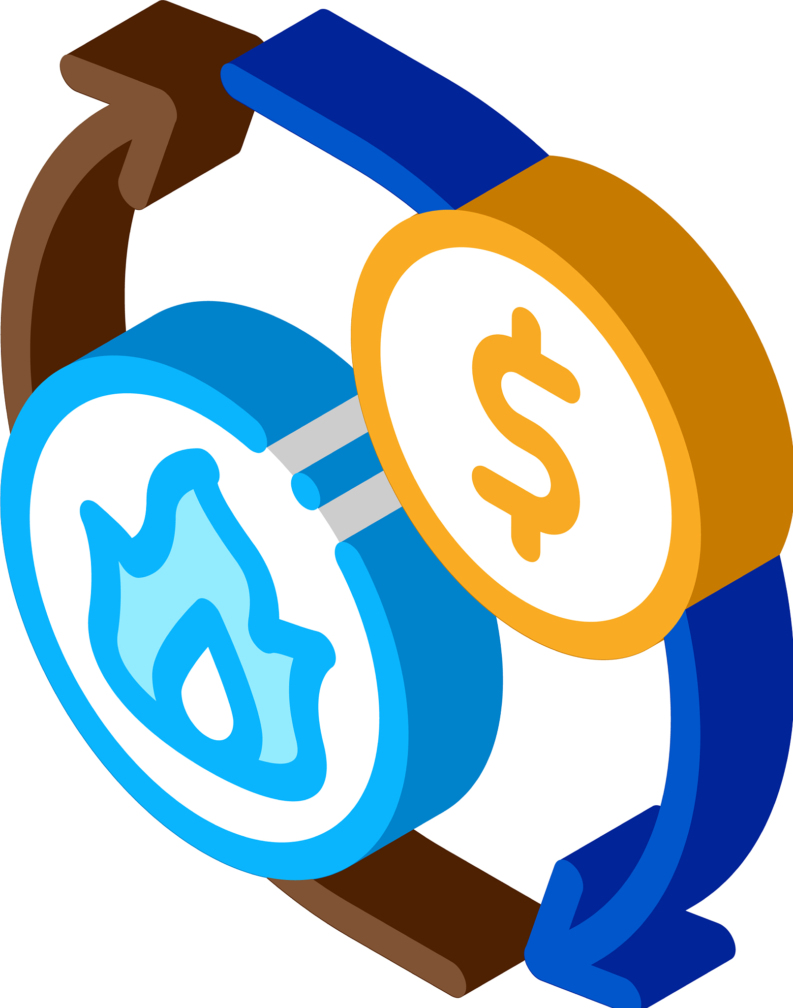 sale gas supply for money isometric icon