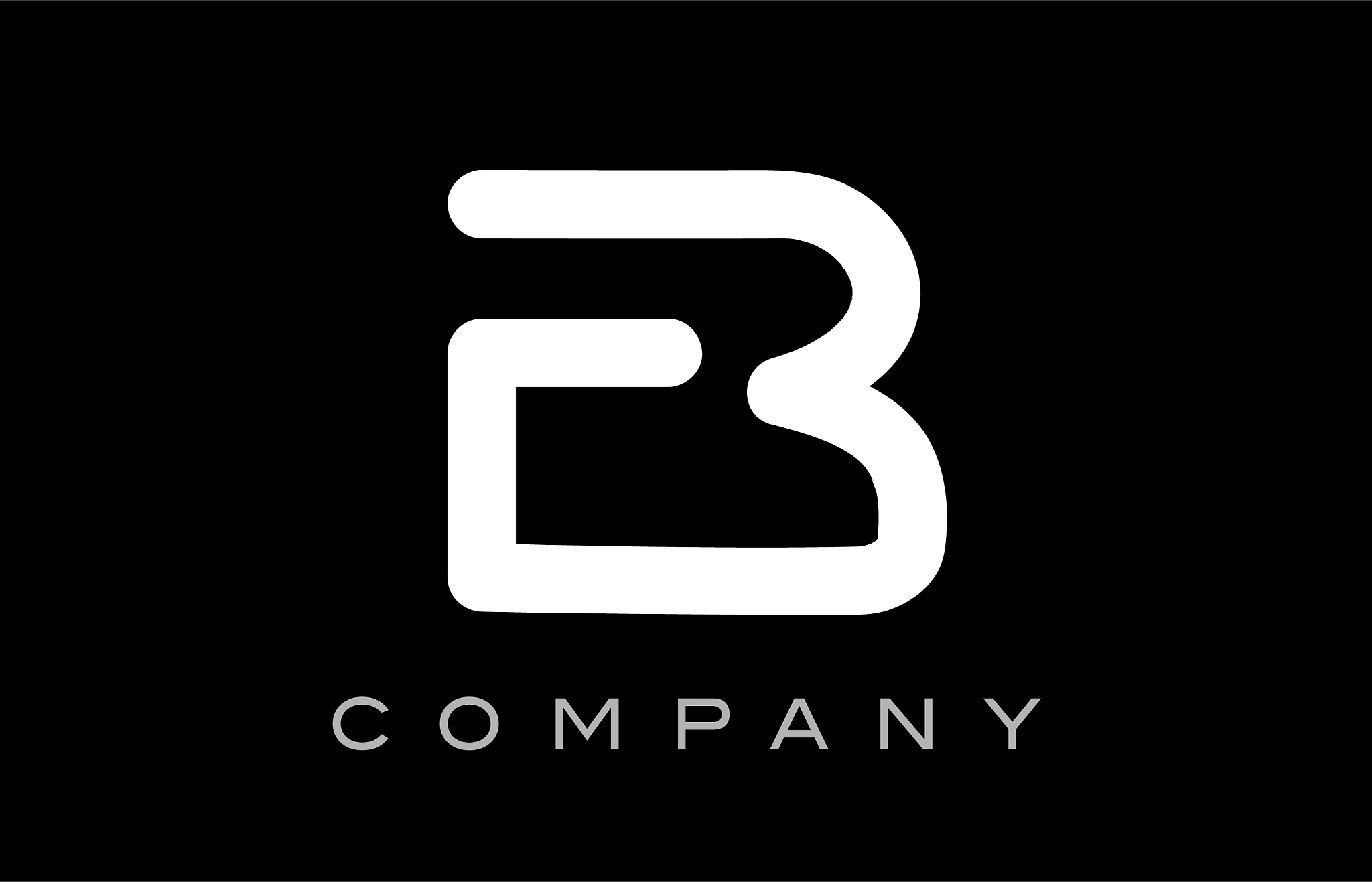 letter b alphabet logo icon template design