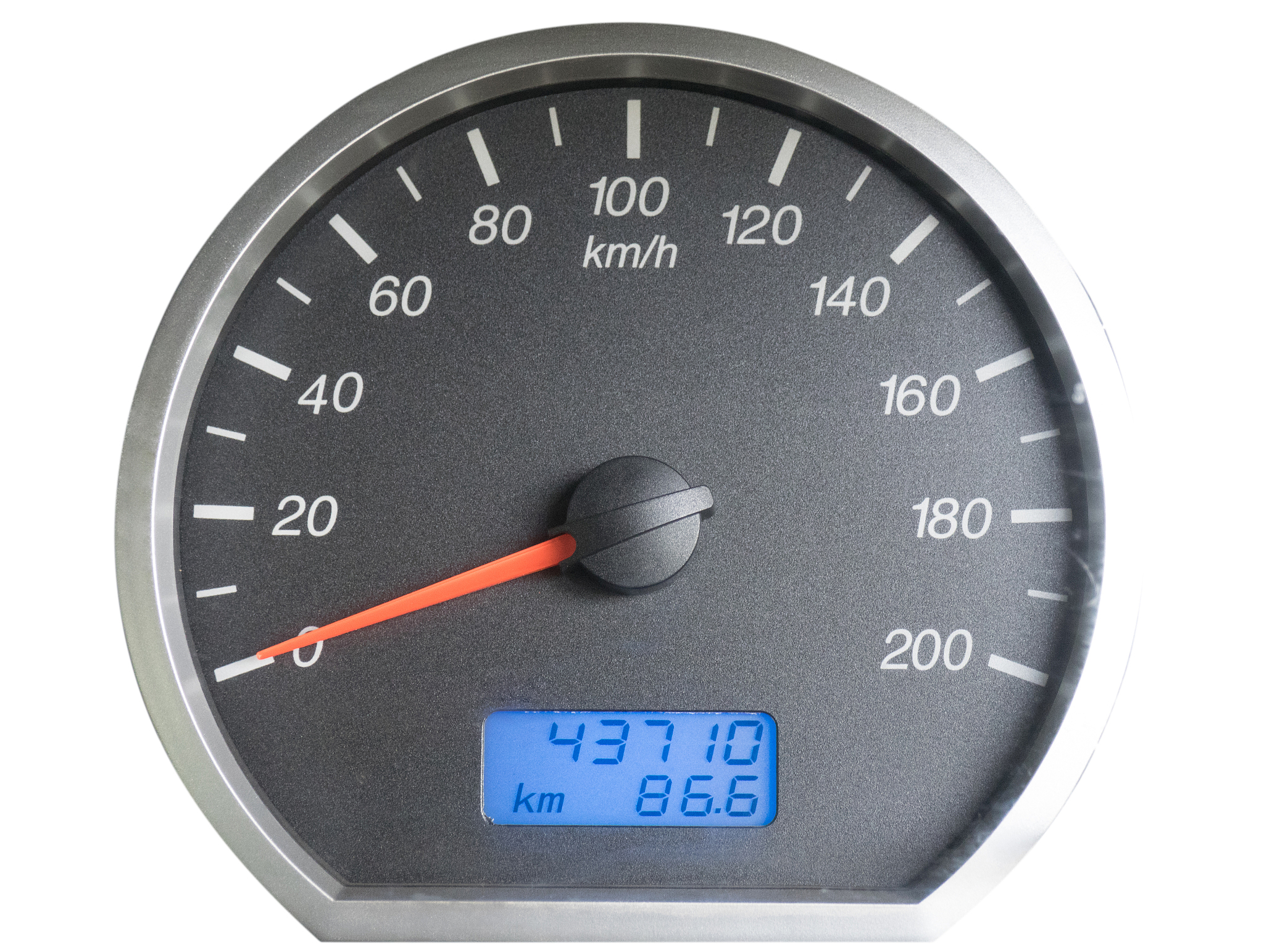 speedometer car black color on white background. kochi, kerala, 