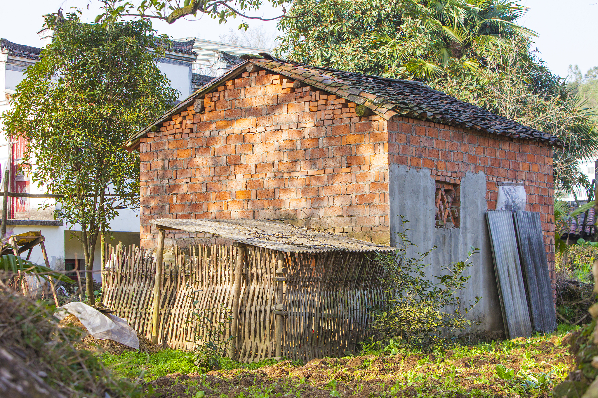 古村落生态公厕设计命名：回归自然，与树林融为一体