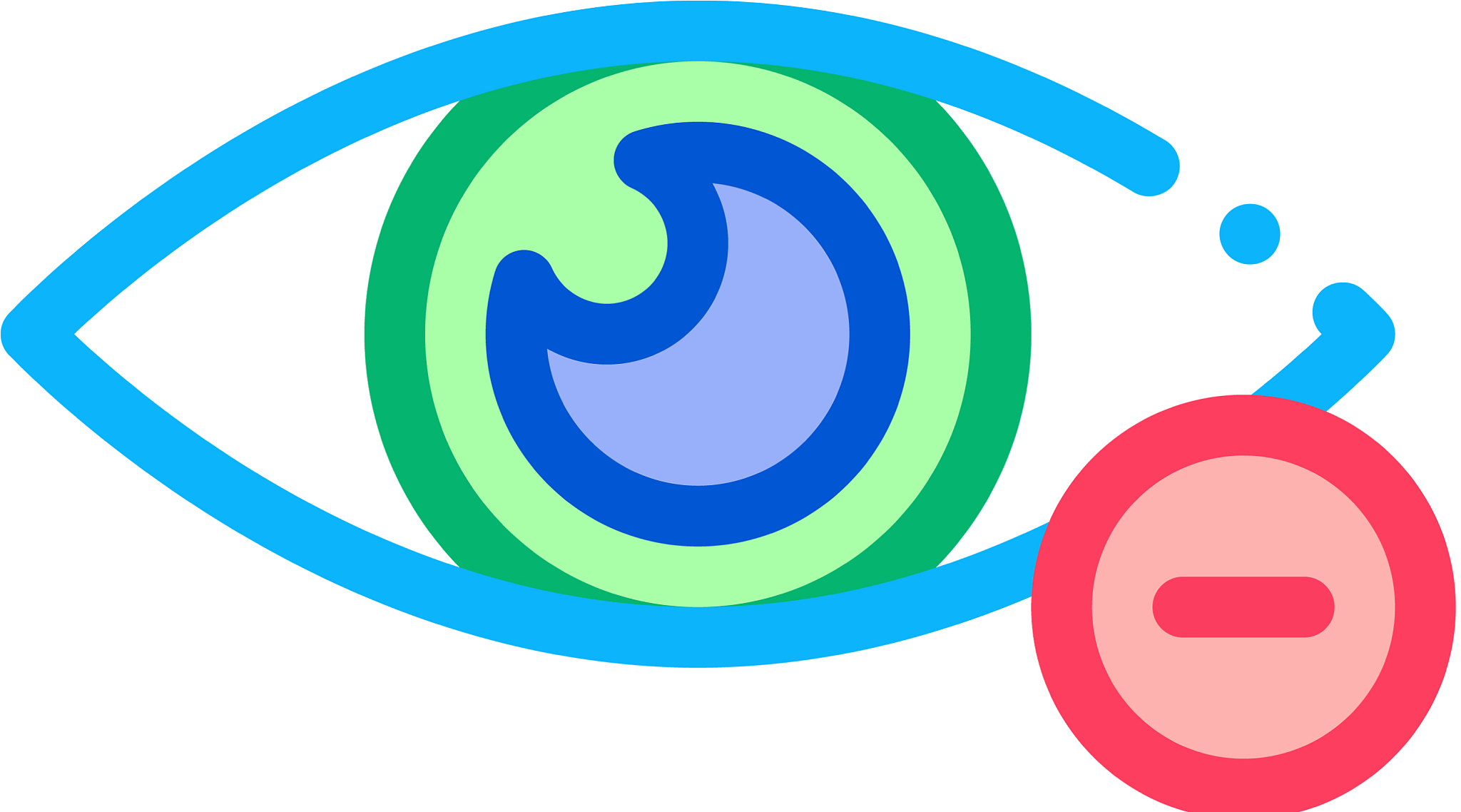 diopter myopia eye vision icon thin line