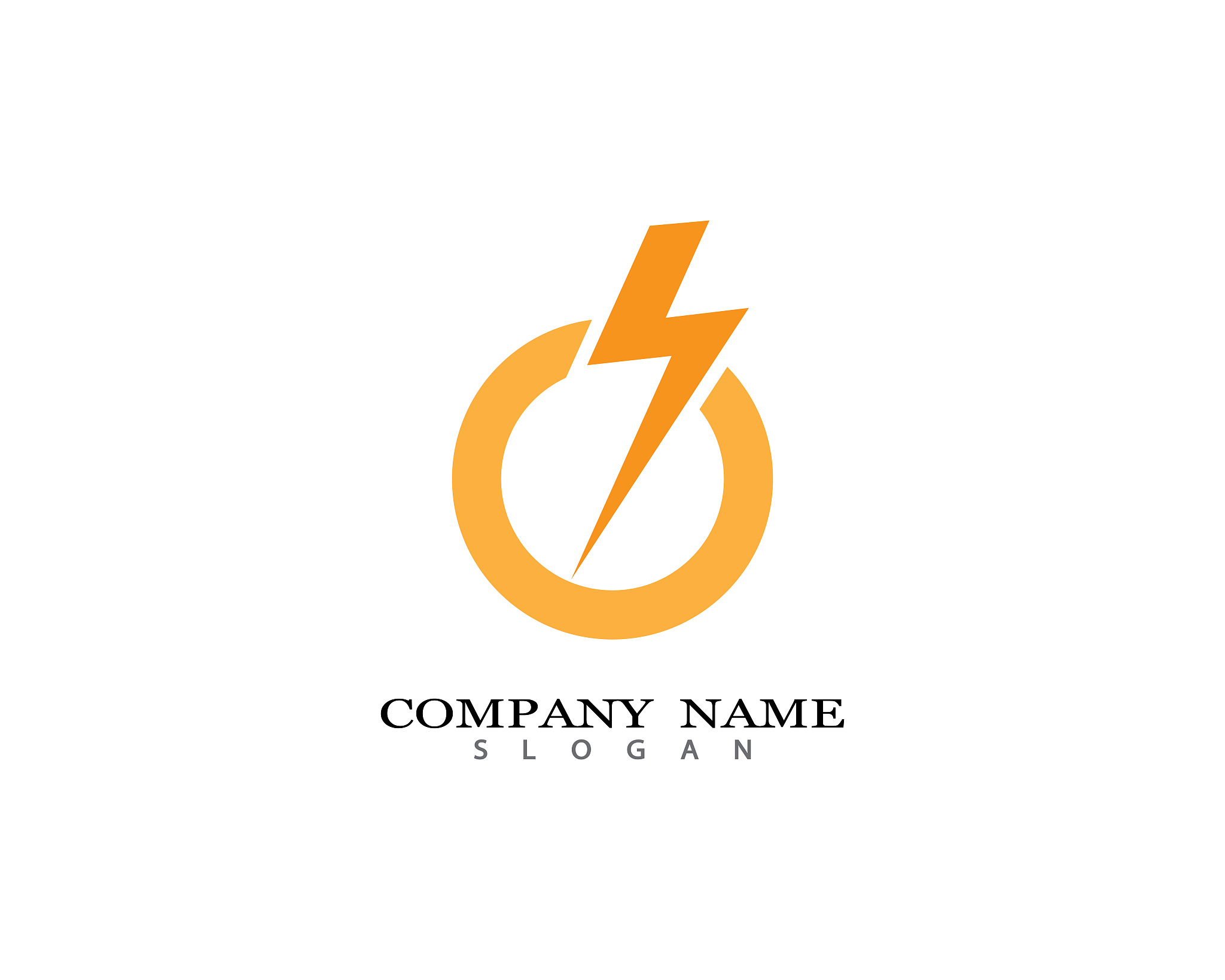 thunderbolt vector icon illustration