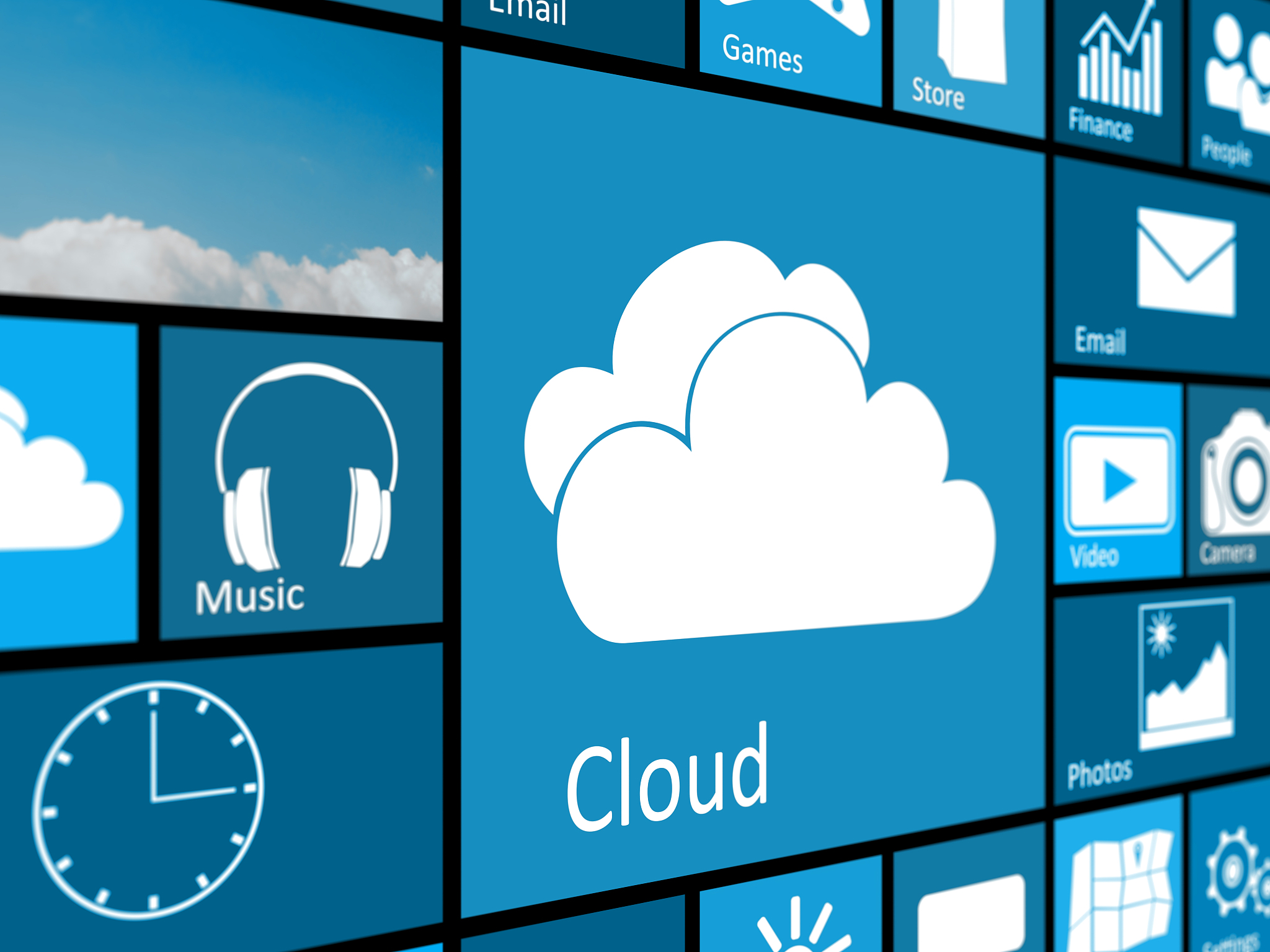 cloud computing  mosaic interface