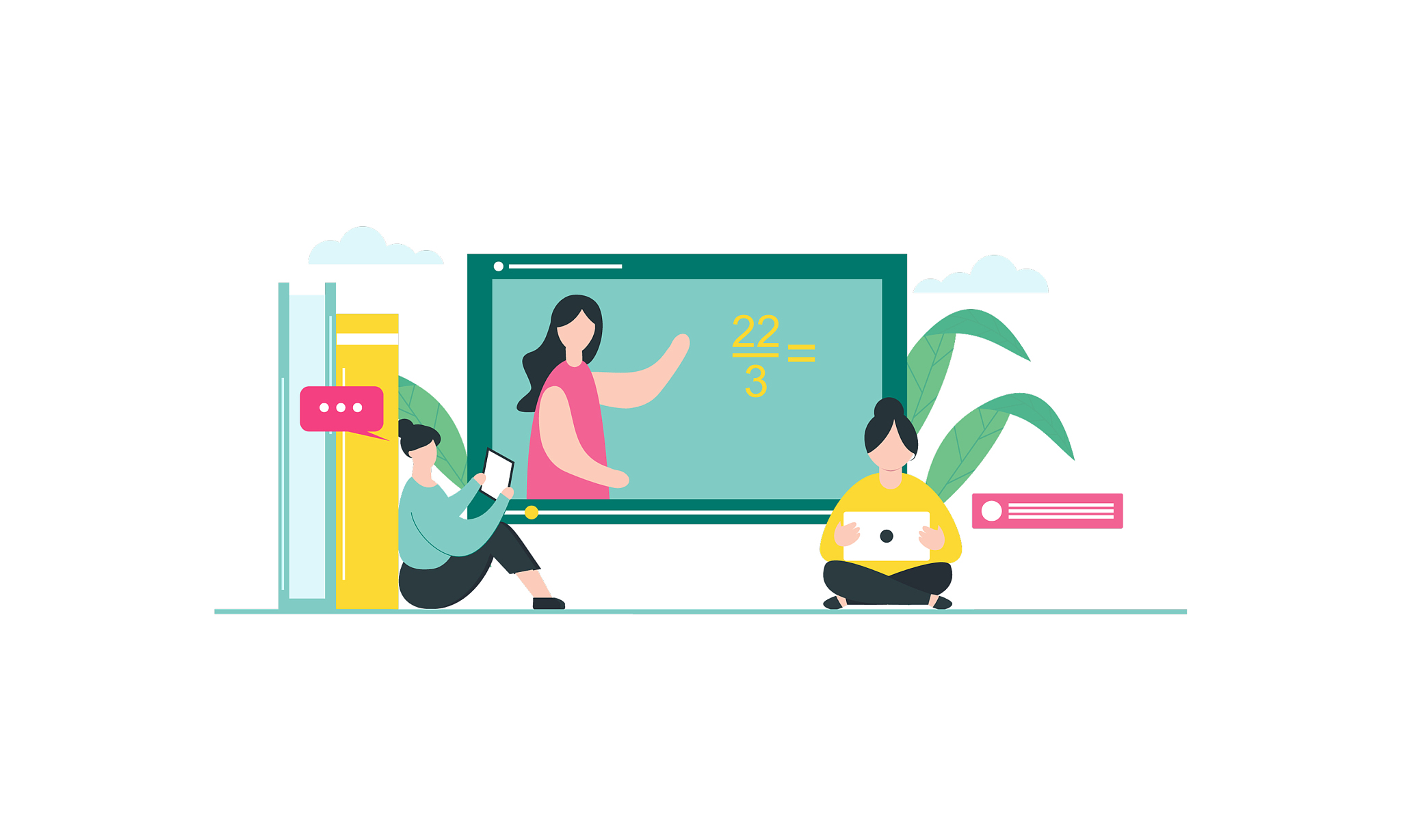 landing page online education modern learning