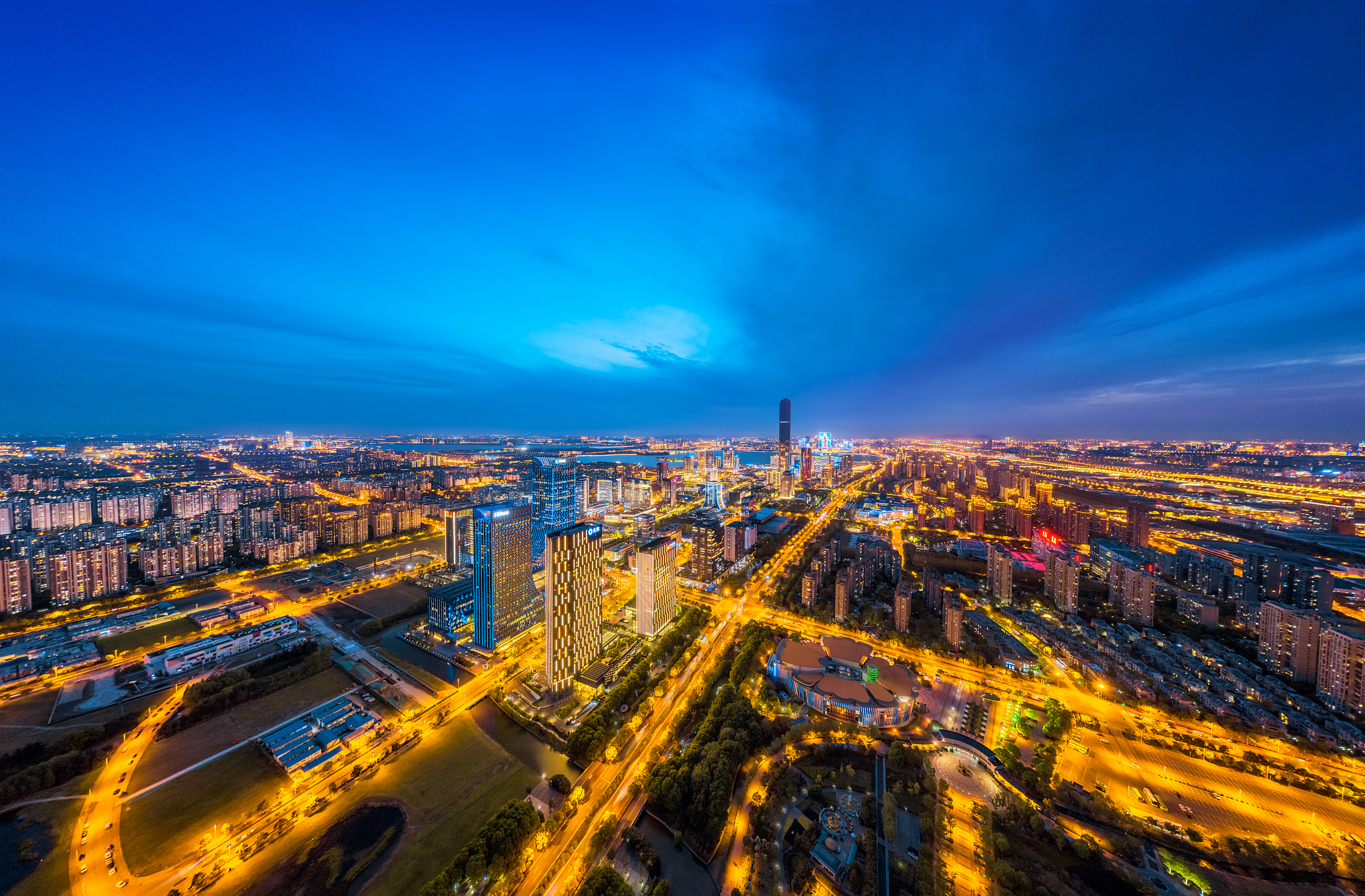 suzhou at sunset