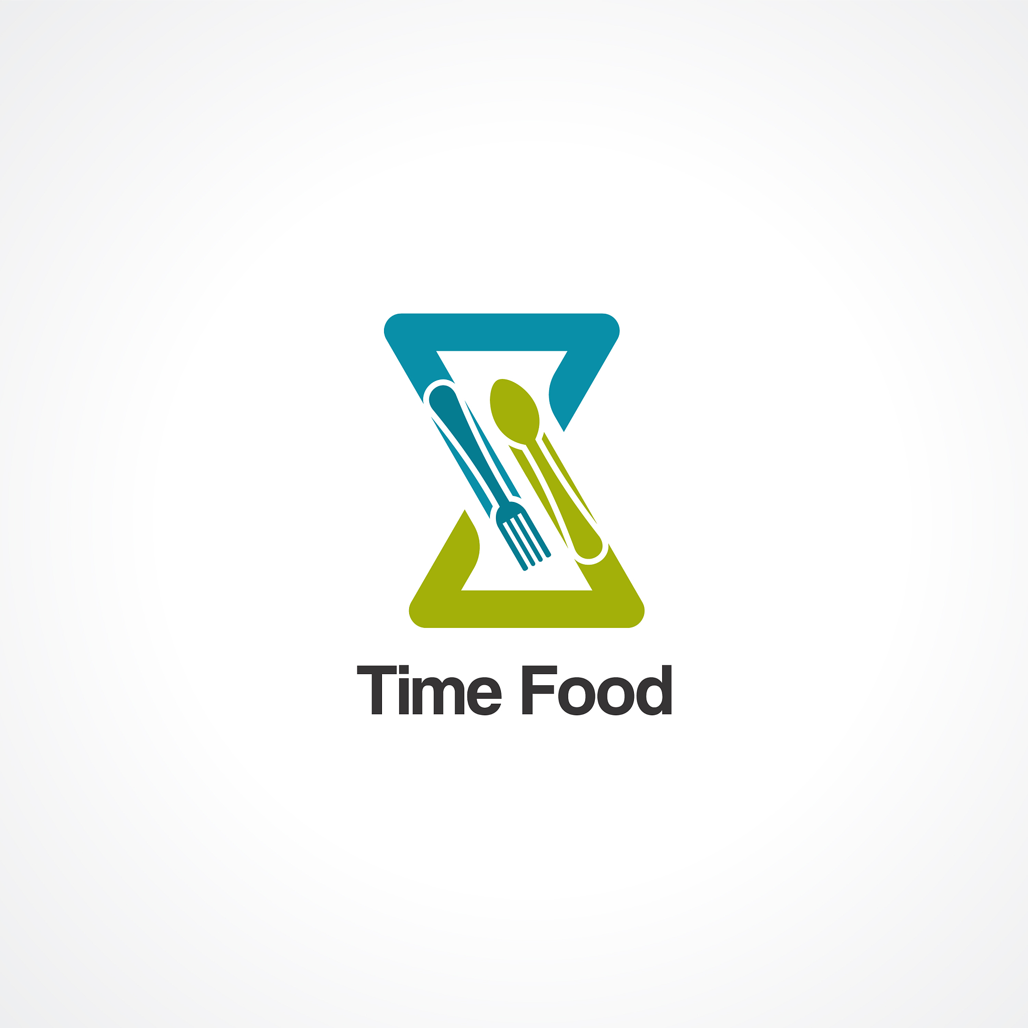 time food logo icon elementand template for