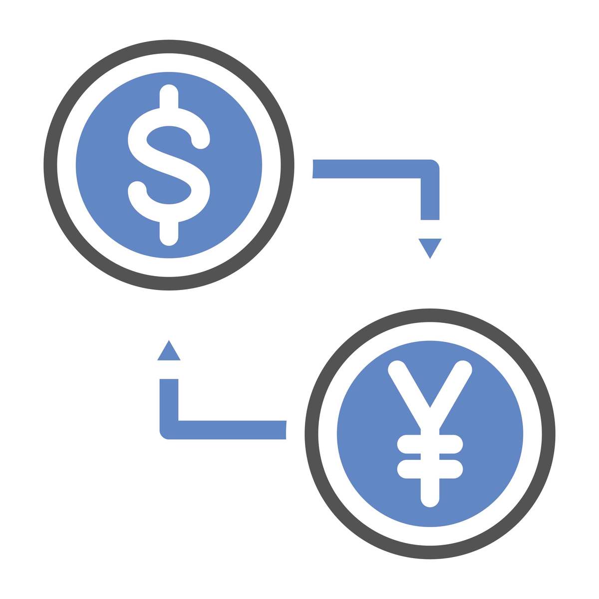交易所交易基金(etf)矢量设计图标风格