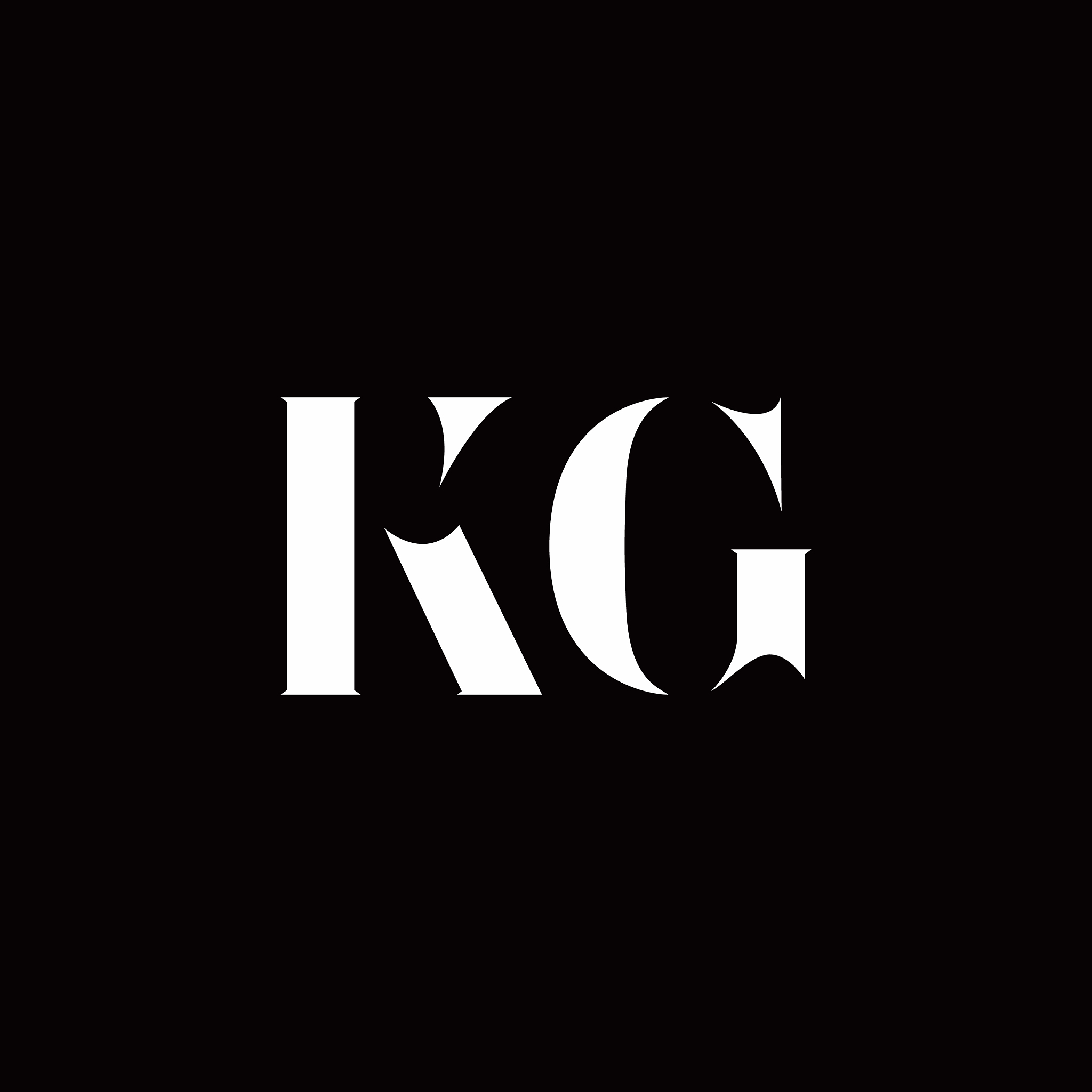 kg logo letter initial logo designs template