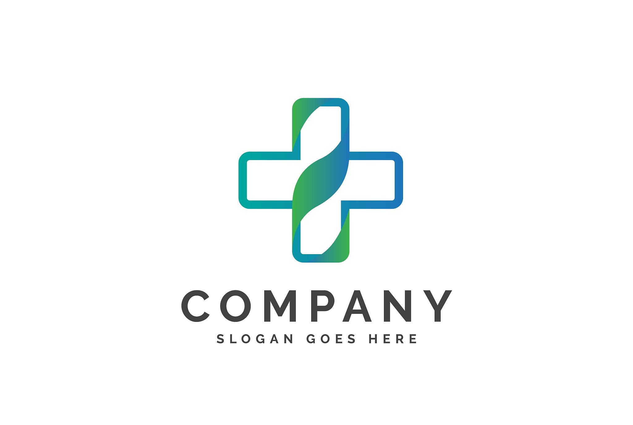cross health medical logo vector template