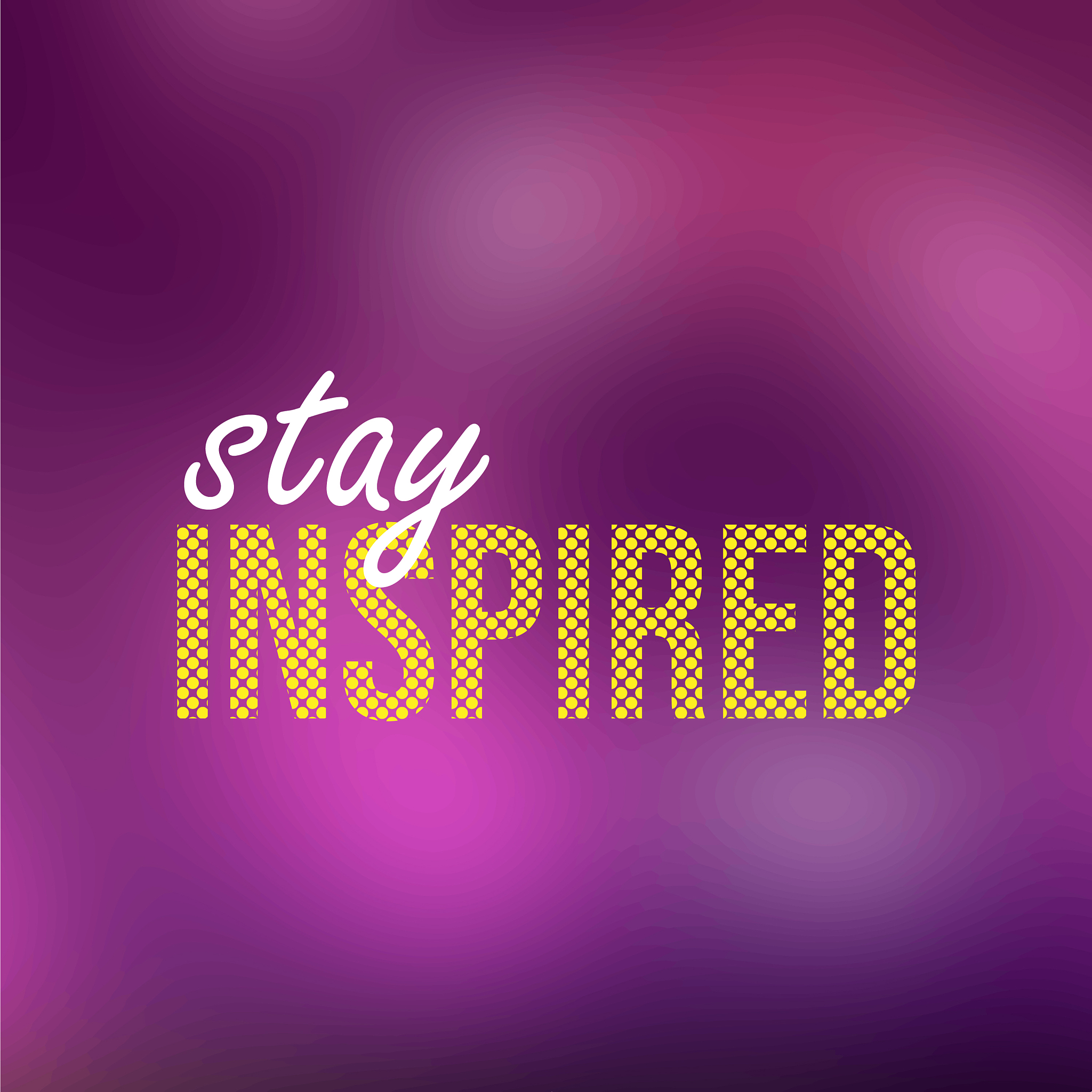 stay inspired successful quote with modern