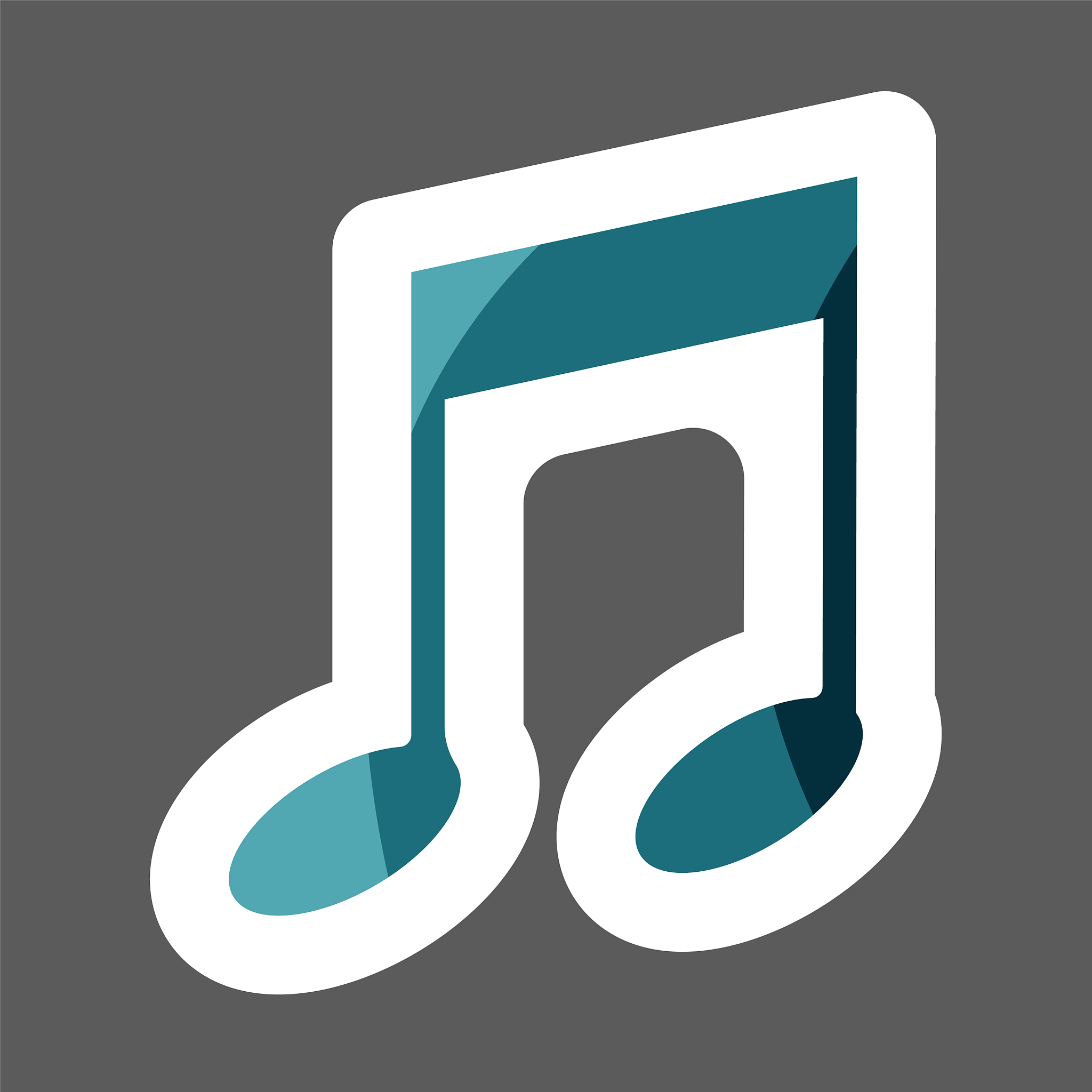 note colored sticker icon music icon symbol music