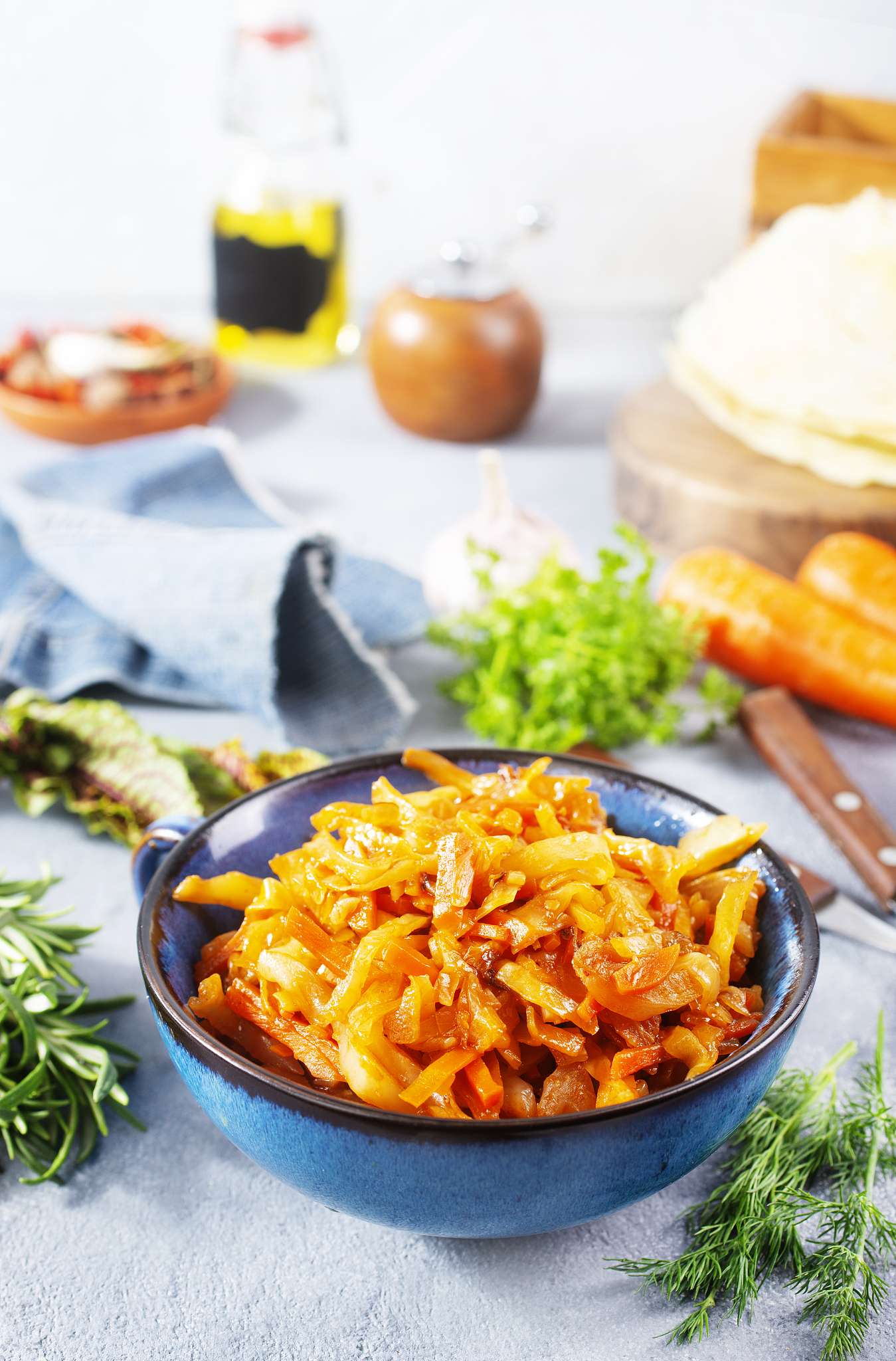 fried cabbage