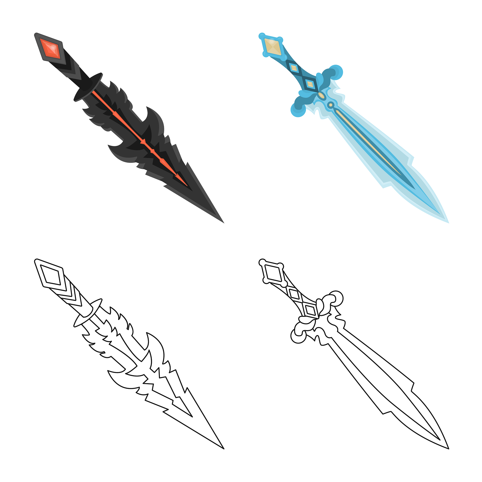 isolated object game and armor symbol