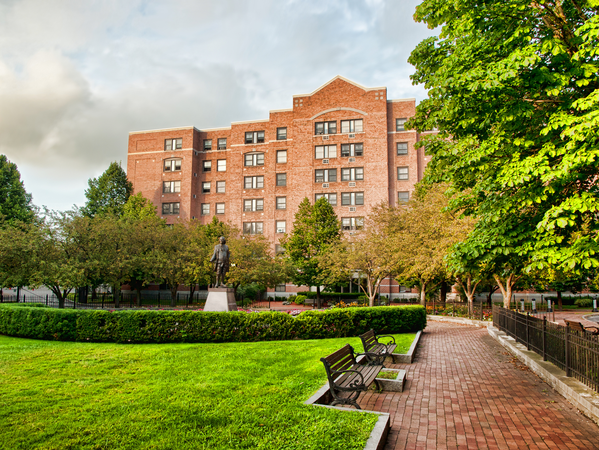 apartment courtyard