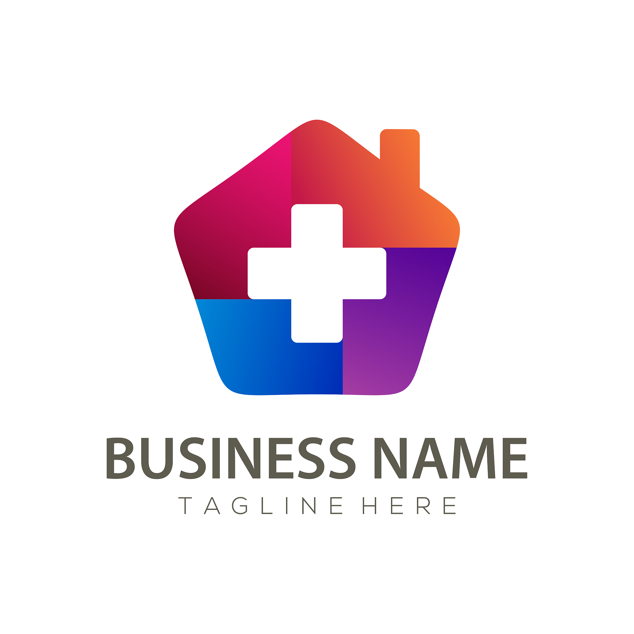 home healthcare logo and icon design
