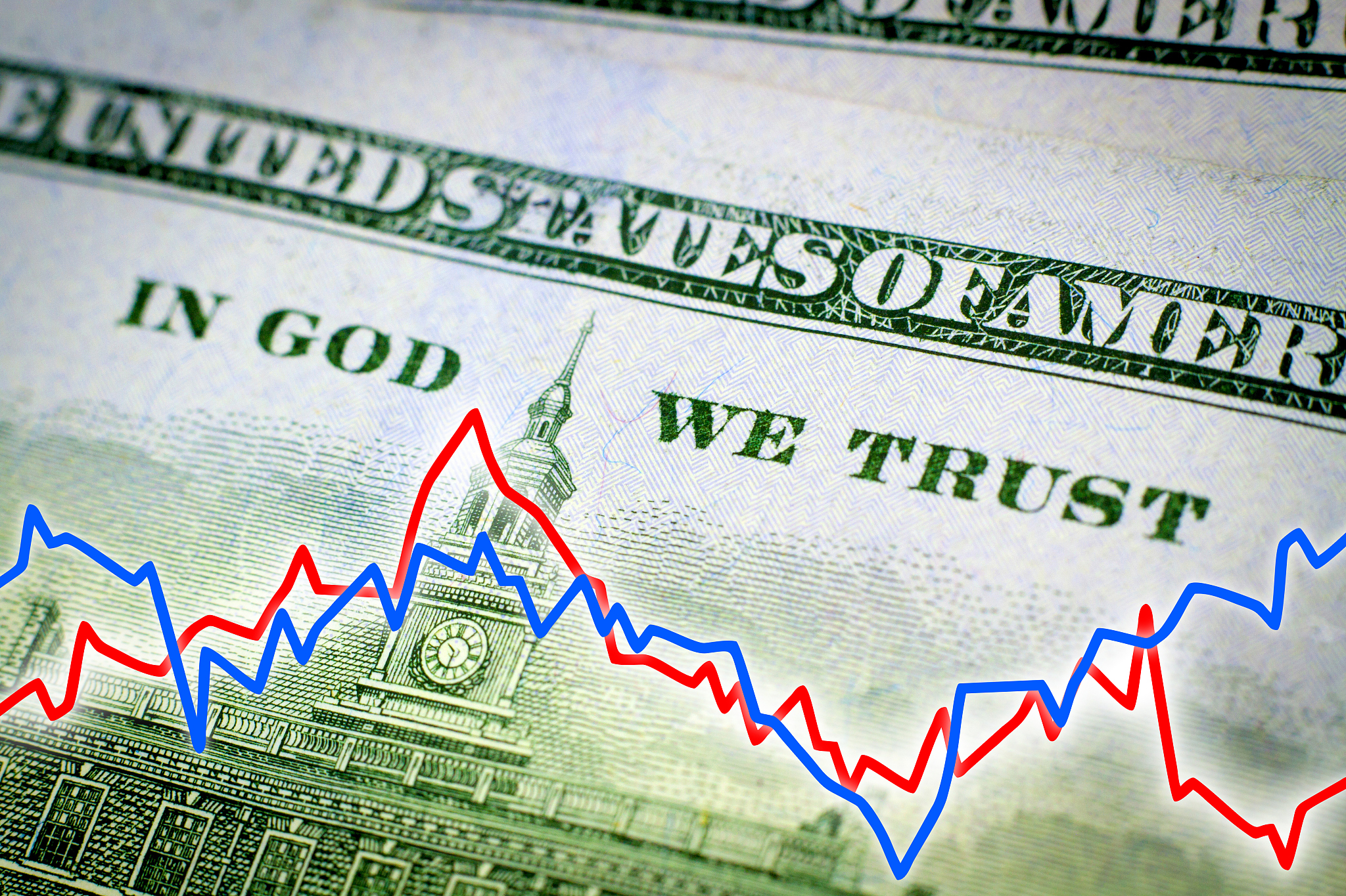 in god we trust and financial graph