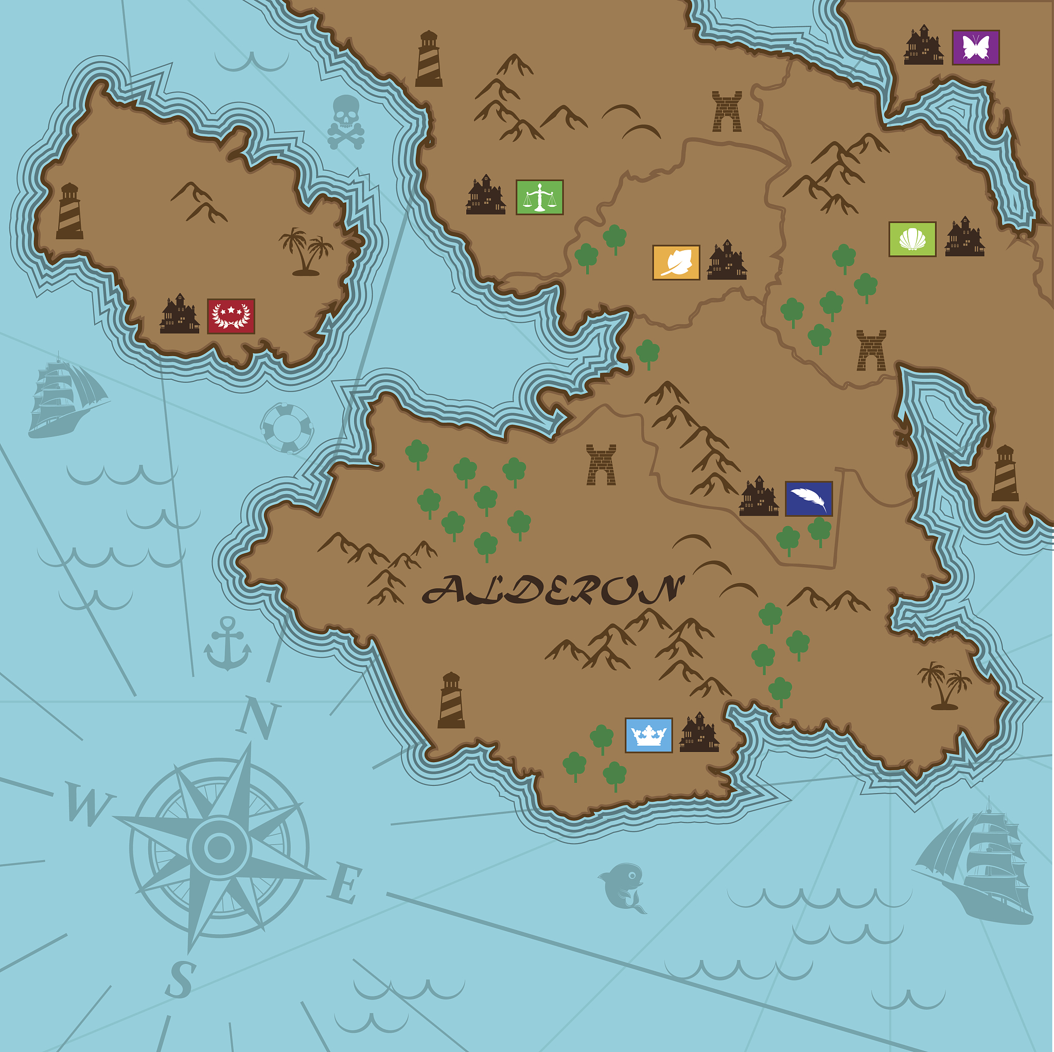 ancient world map