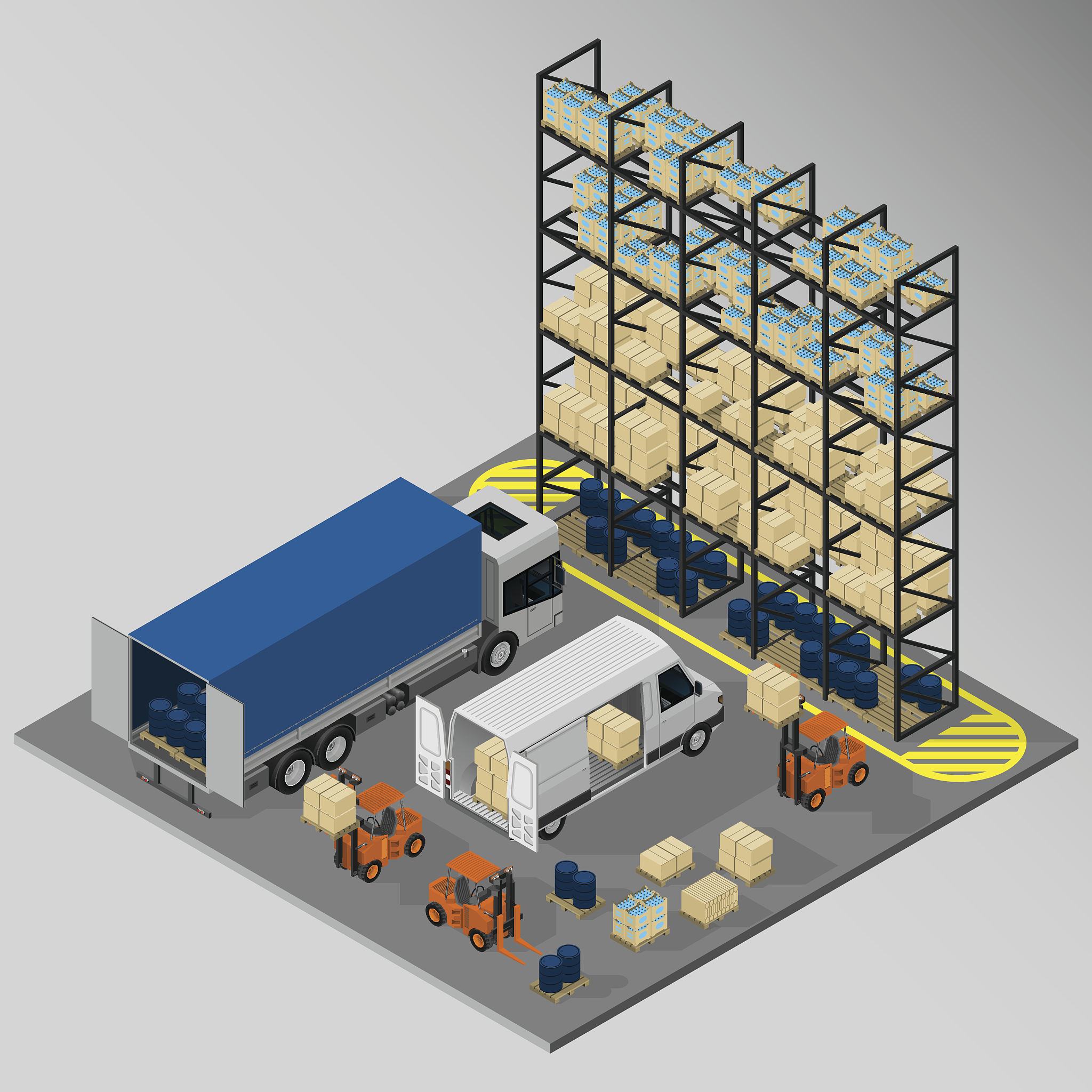 equipment for cargo delivery.