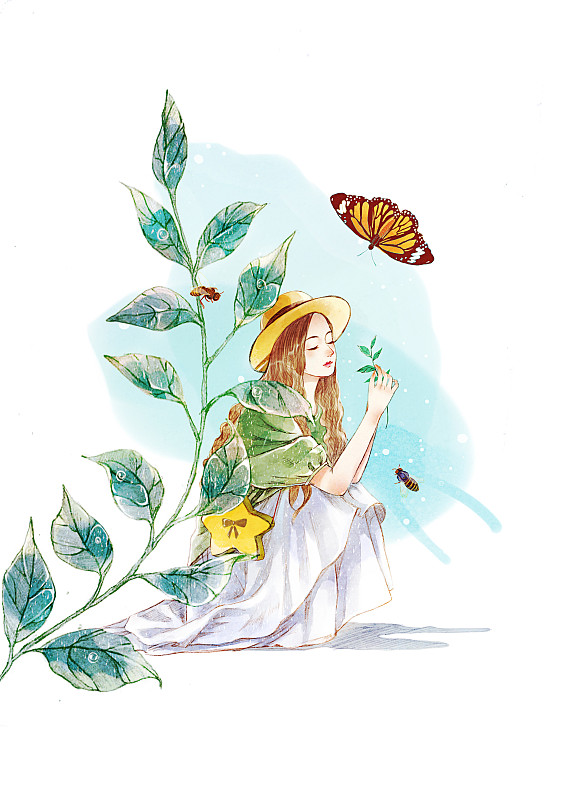 花草都像白天一样微笑仿写拟人句