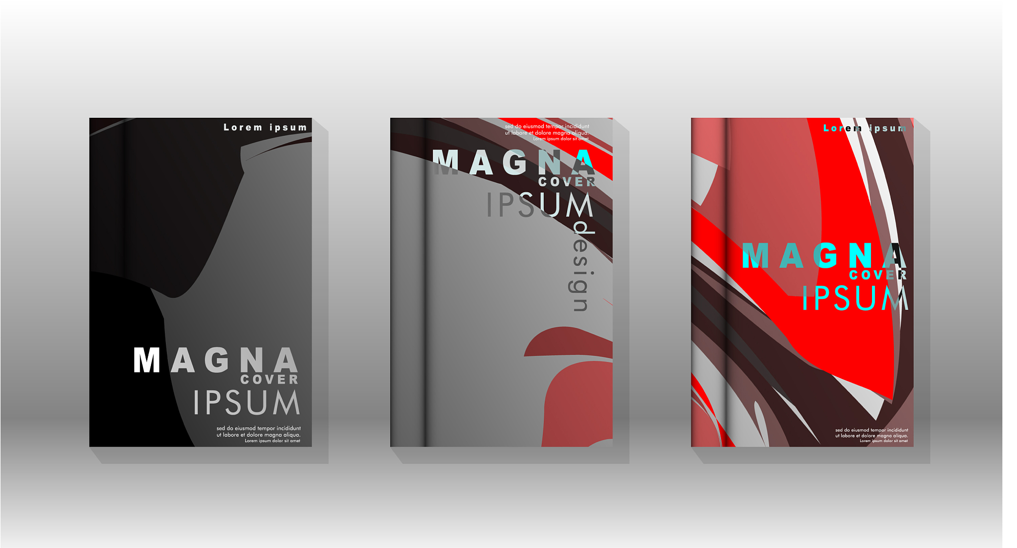 abstract cover with wave elements book design