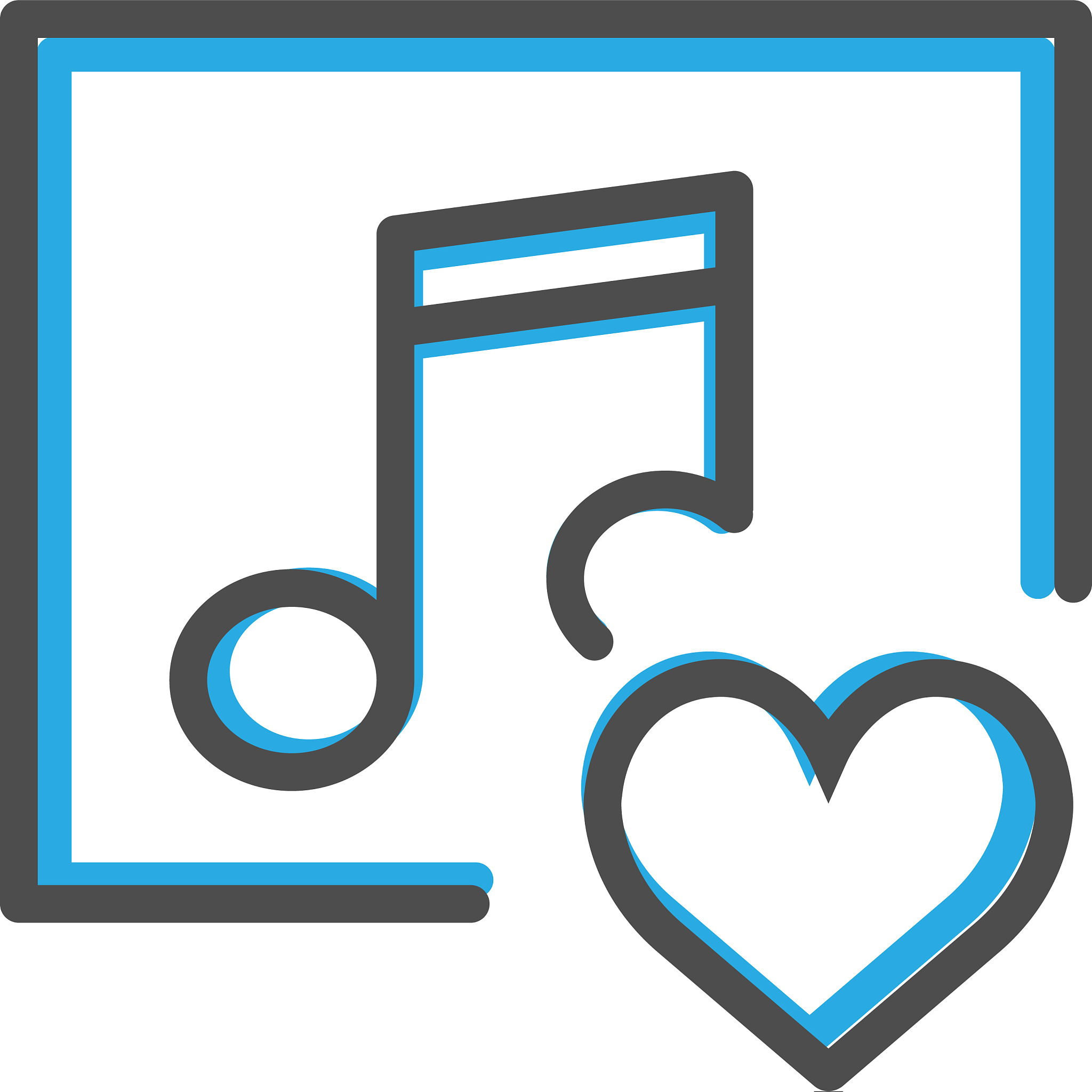 music player icon design interaction icon line