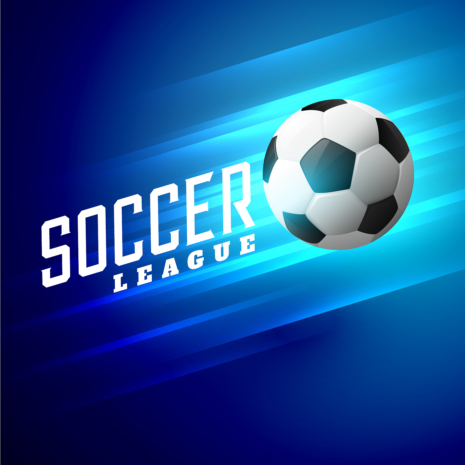 awesome shiny blue football background