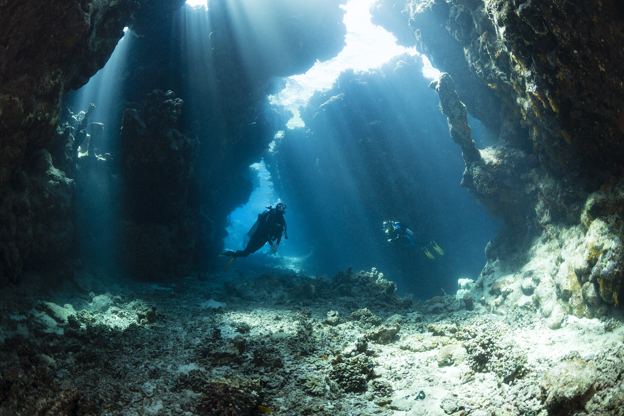 underwater caves, red sea, egypt