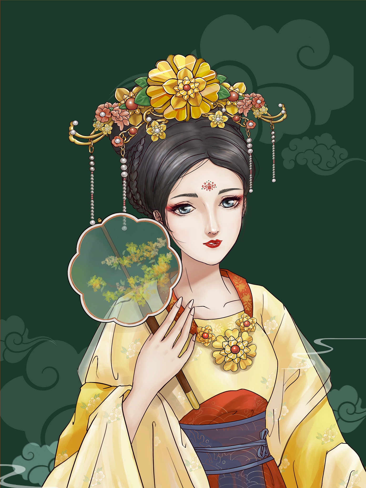 形容皇宫里各位妃嫔貌美的句子