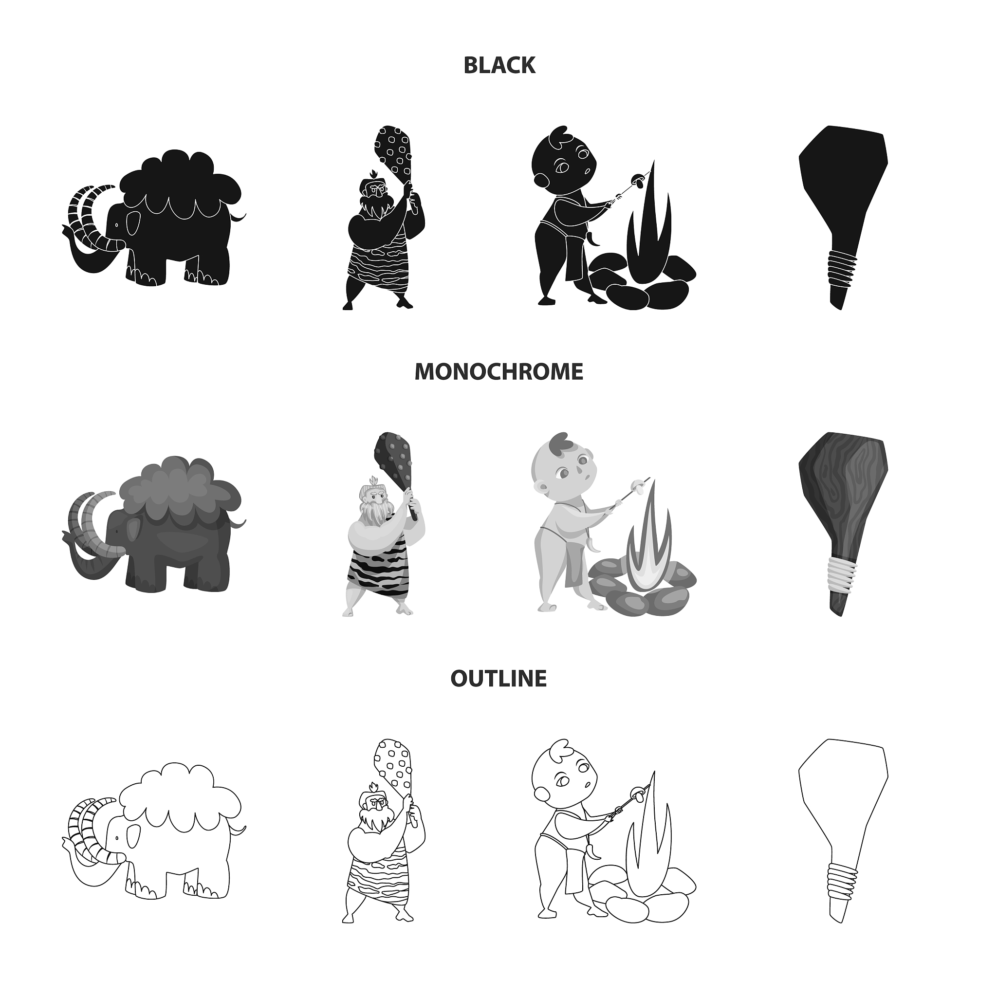isolated object of evolution and prehistory sign