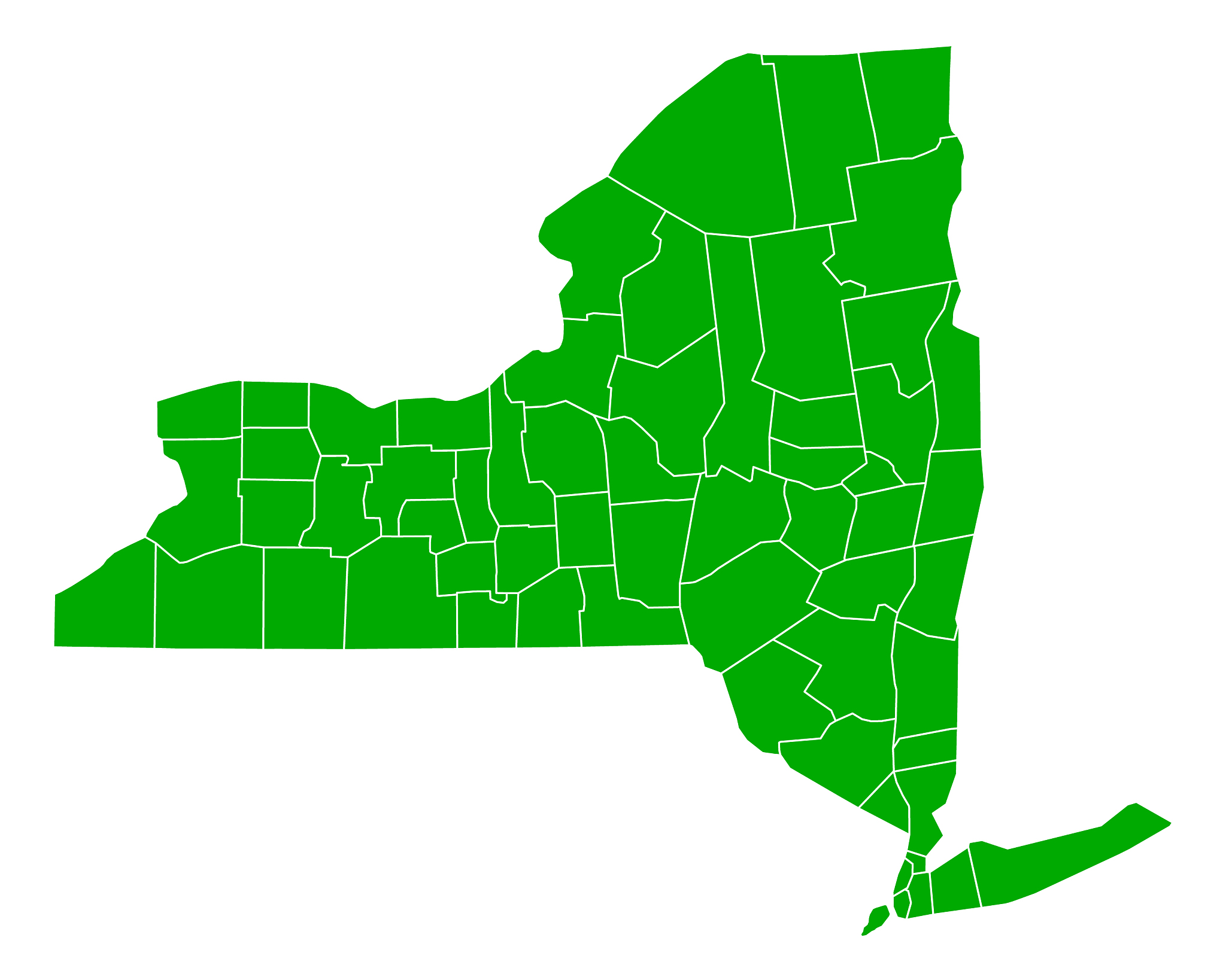 map of new york