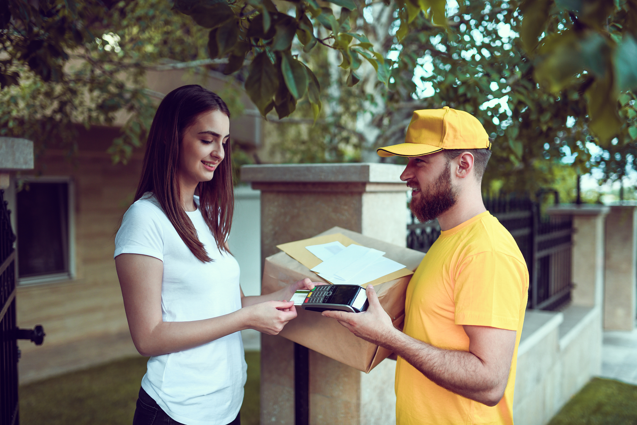 credit card payment for delivery service