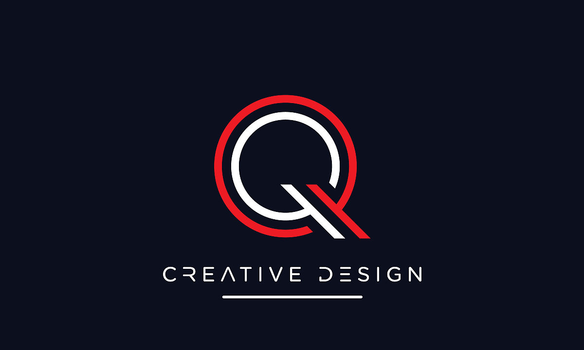 qq, q字母抽象图标标志矢量字母组合