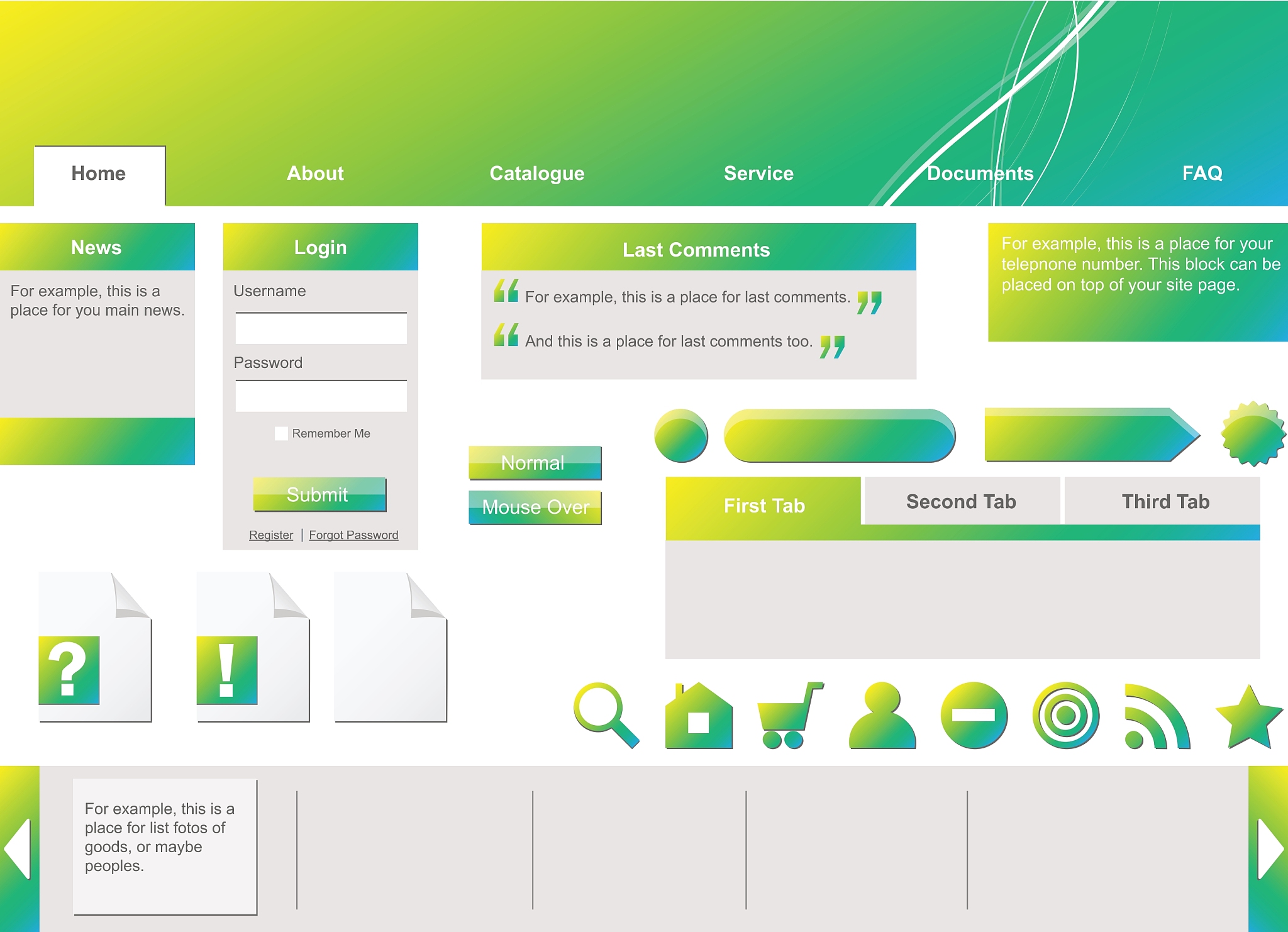website template