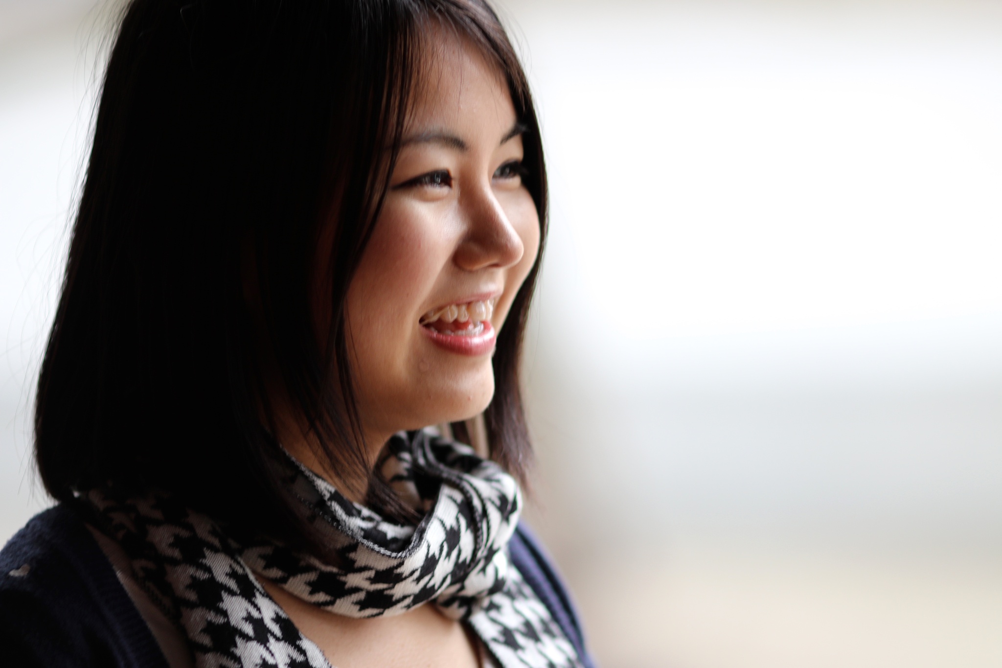 young japanese lady at japanese temple