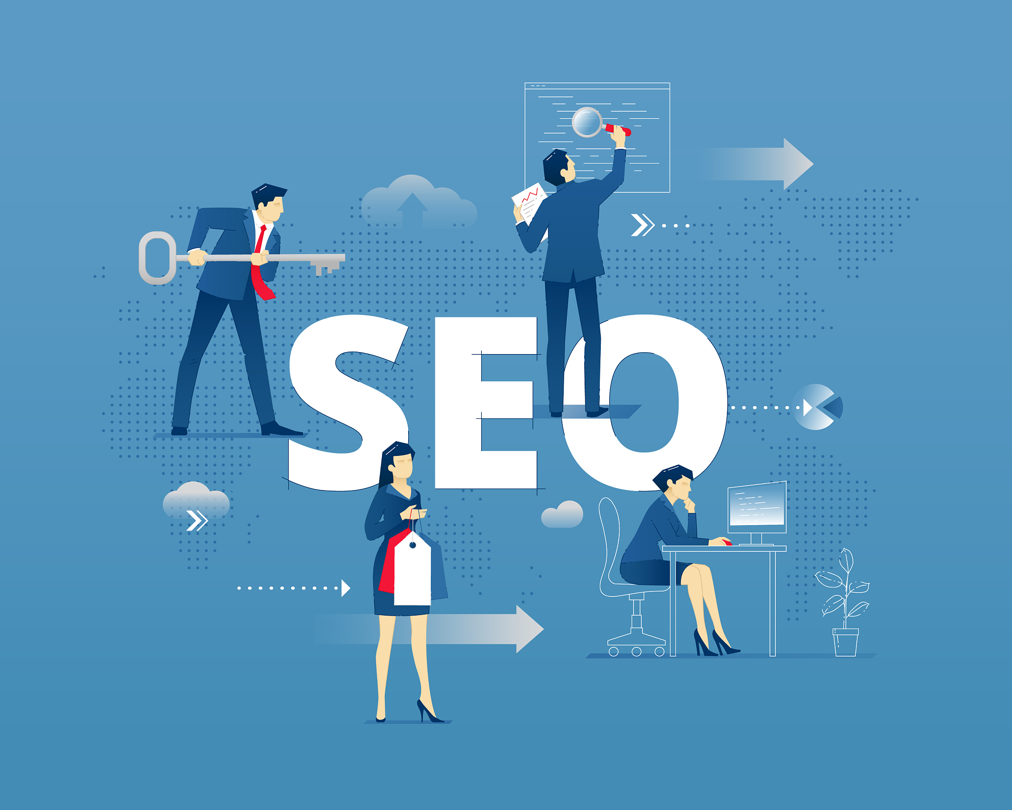 seo typographic poster