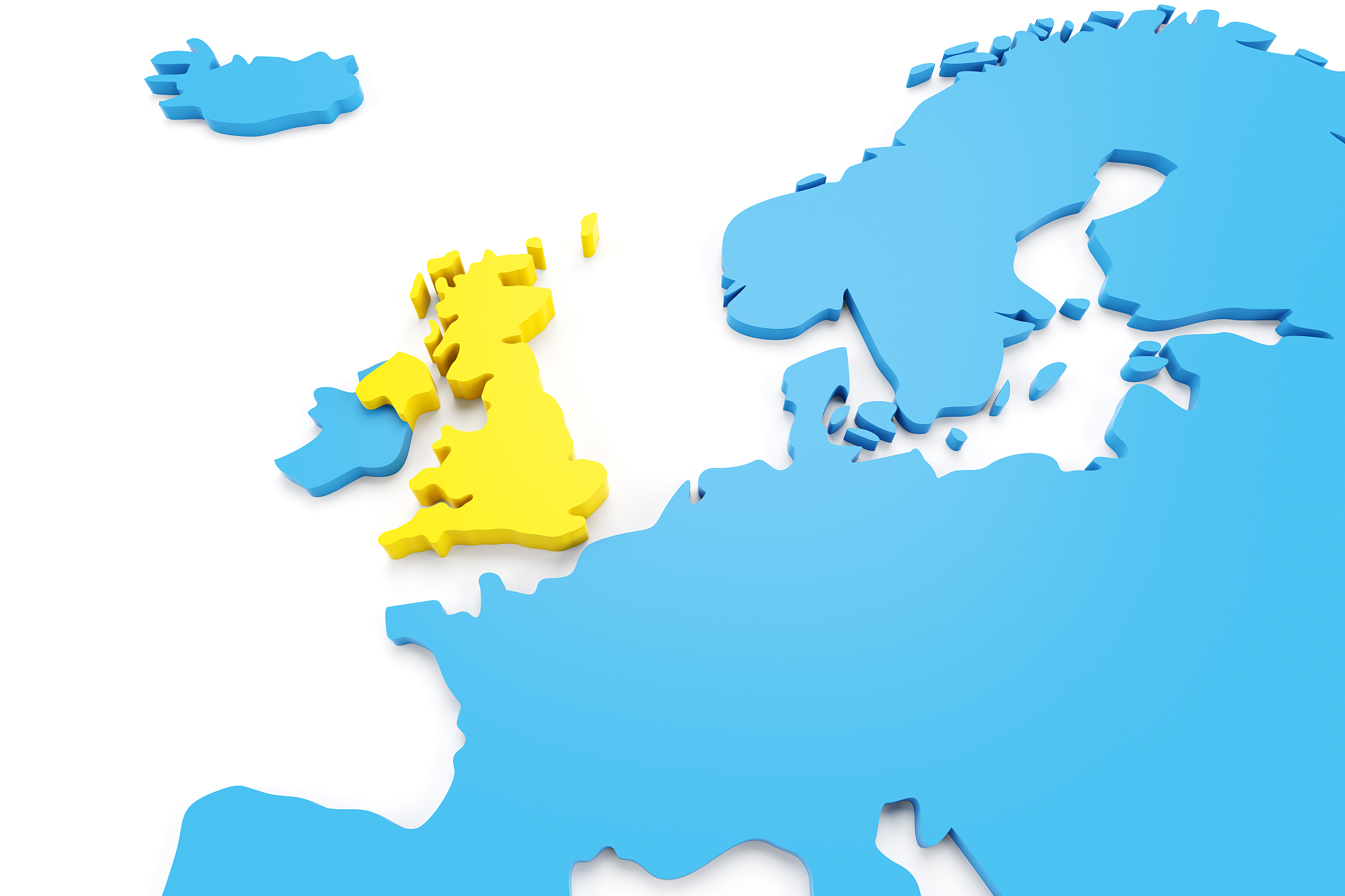 3d map of europe and uk