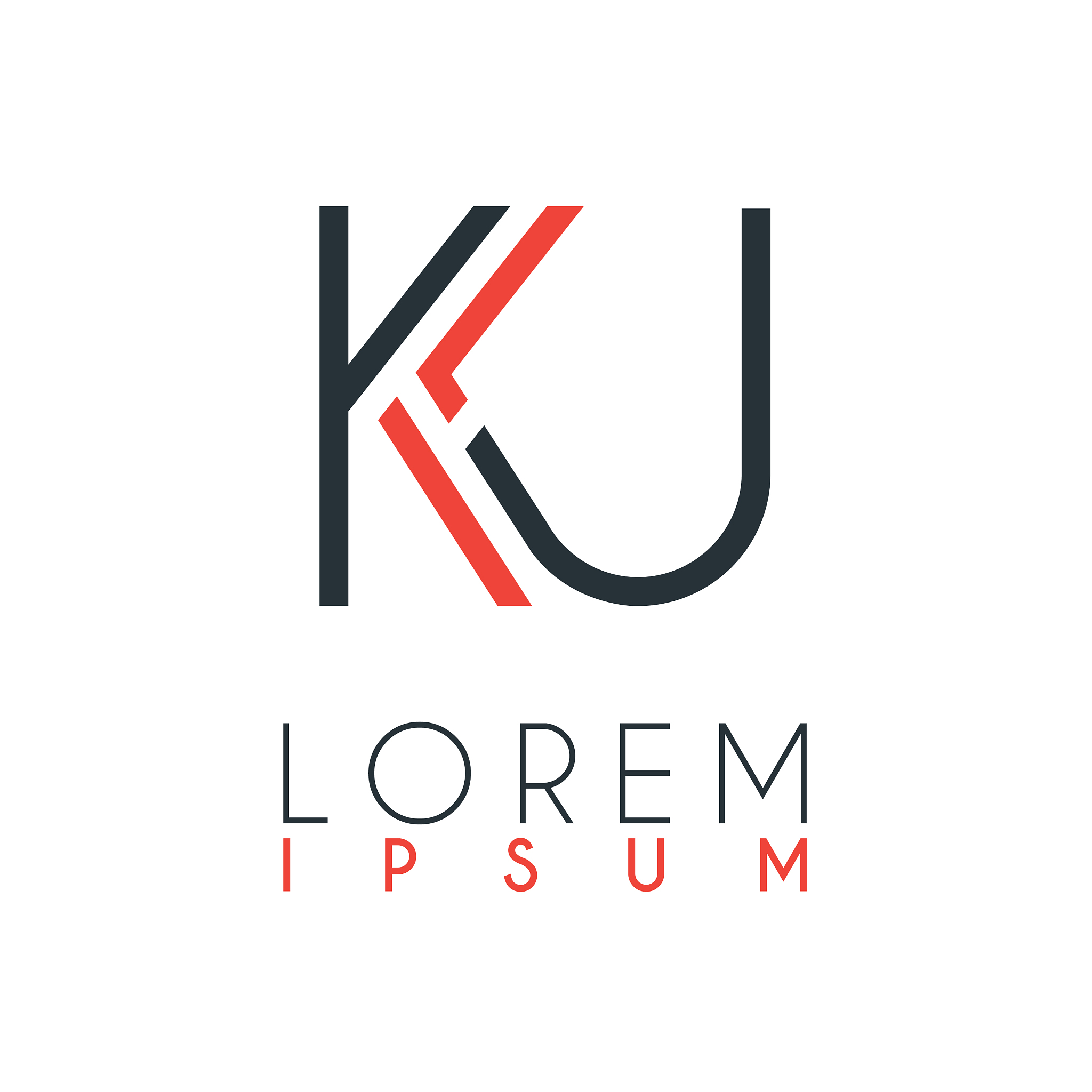 the logo between letter k and letter u or ku