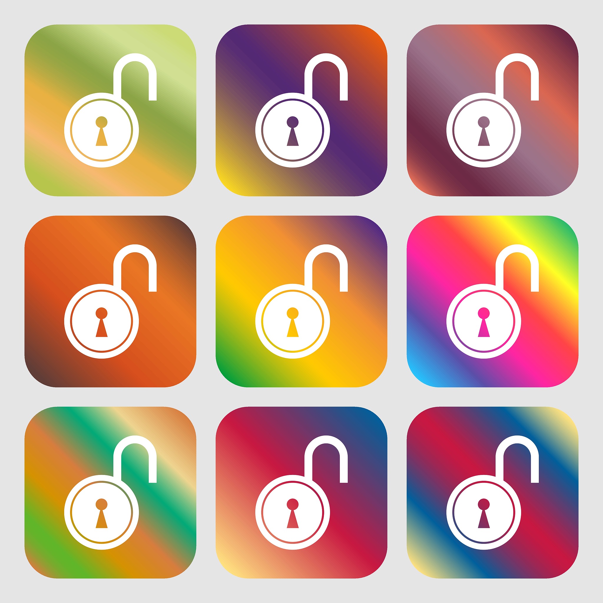 open lock icon