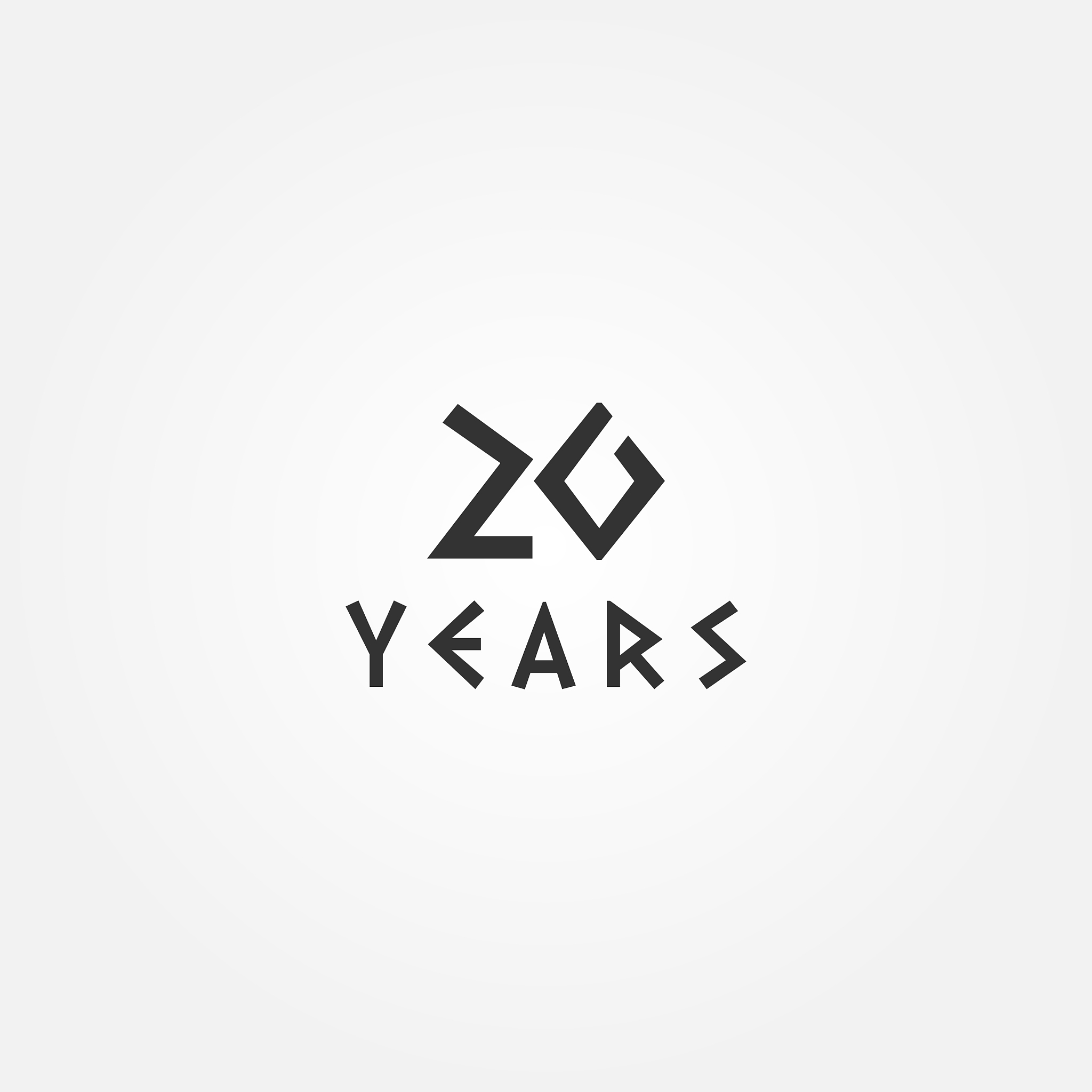 unique black number anniversary design