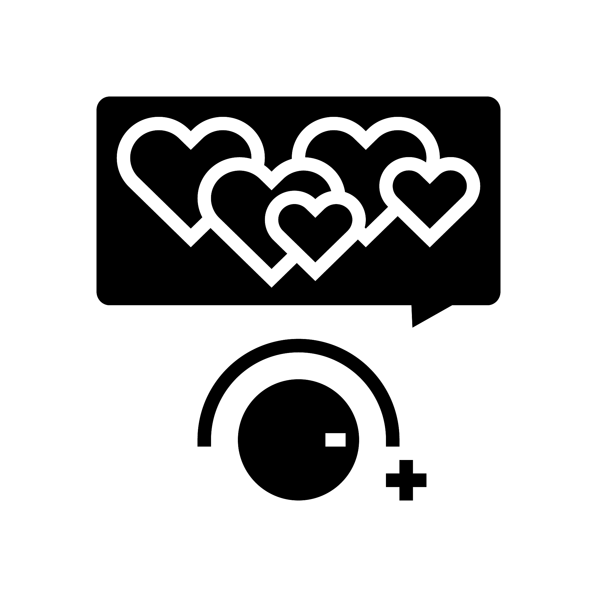 winding up likes glyph icon vector illustration