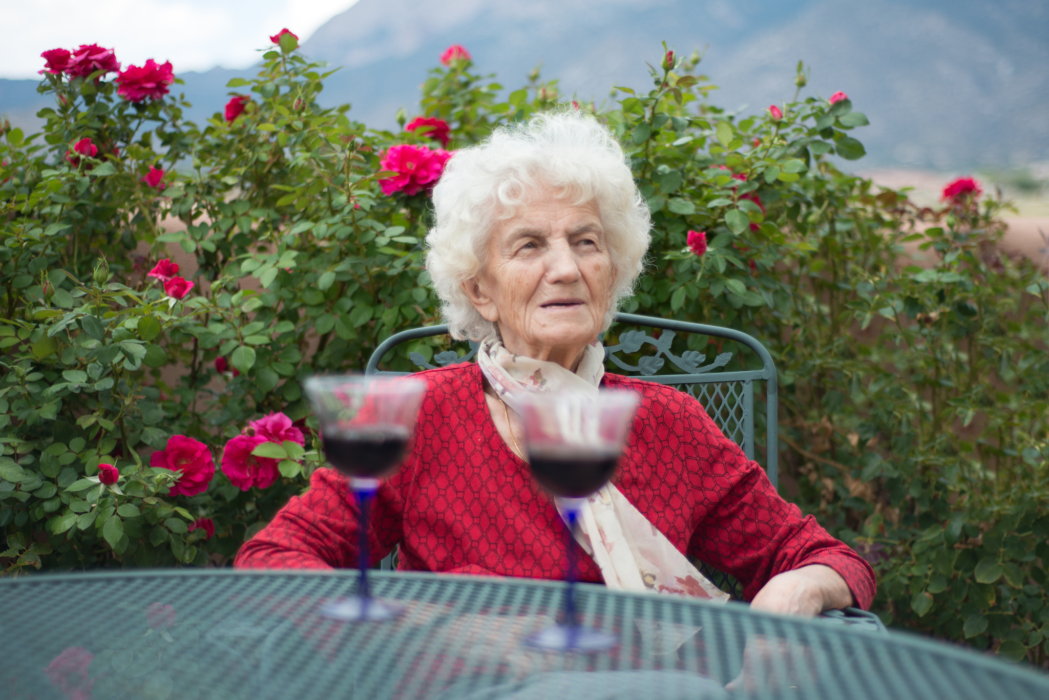 senior women with gentle smile
