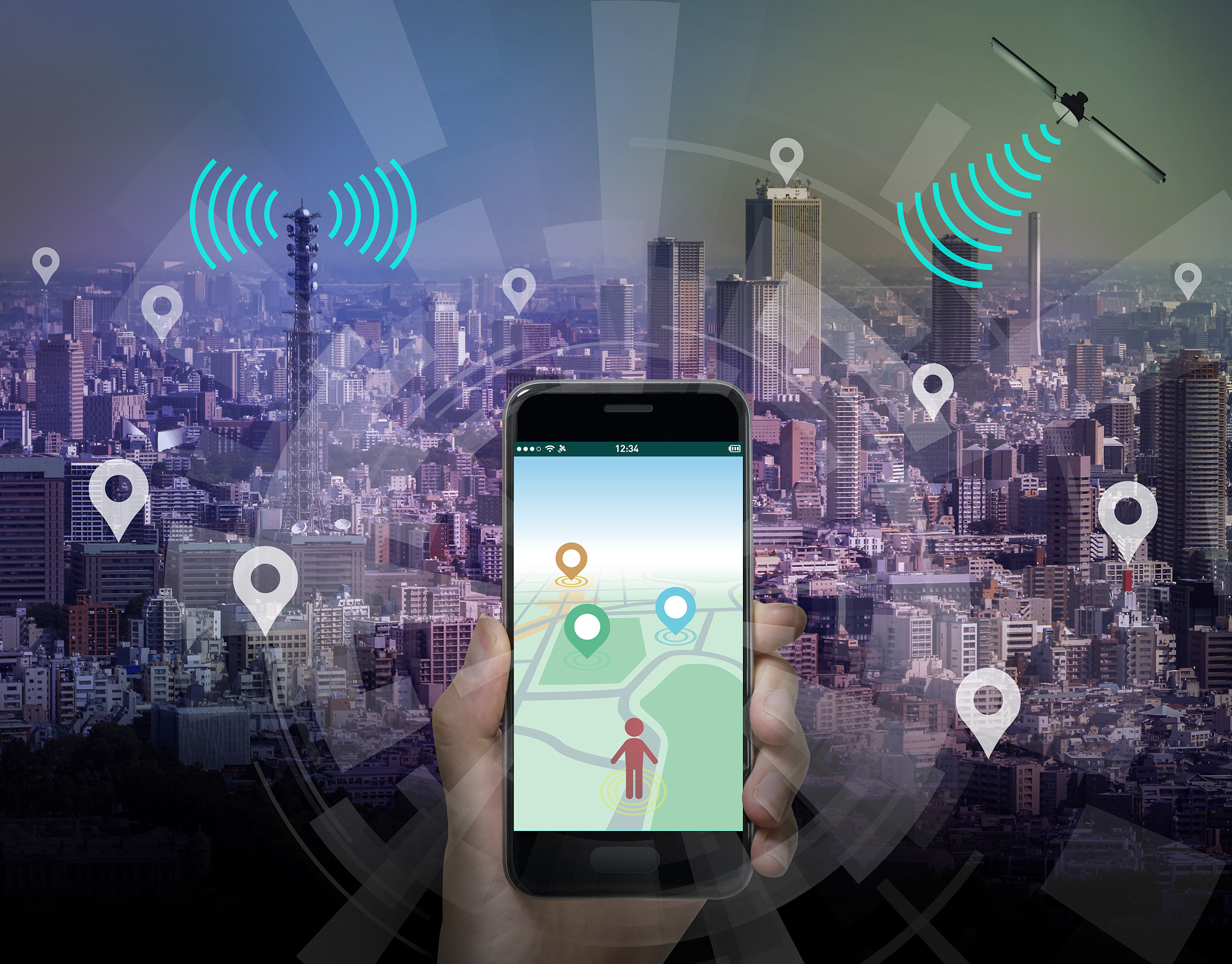smart city and smart phone application using location informatio