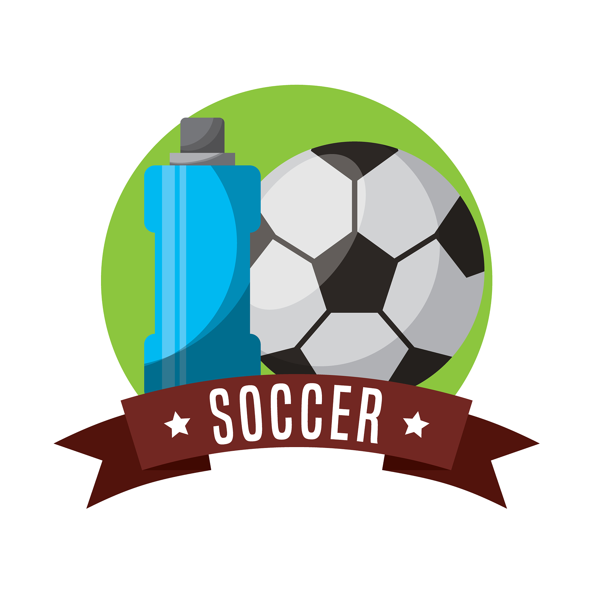 soccer sport emblem icon