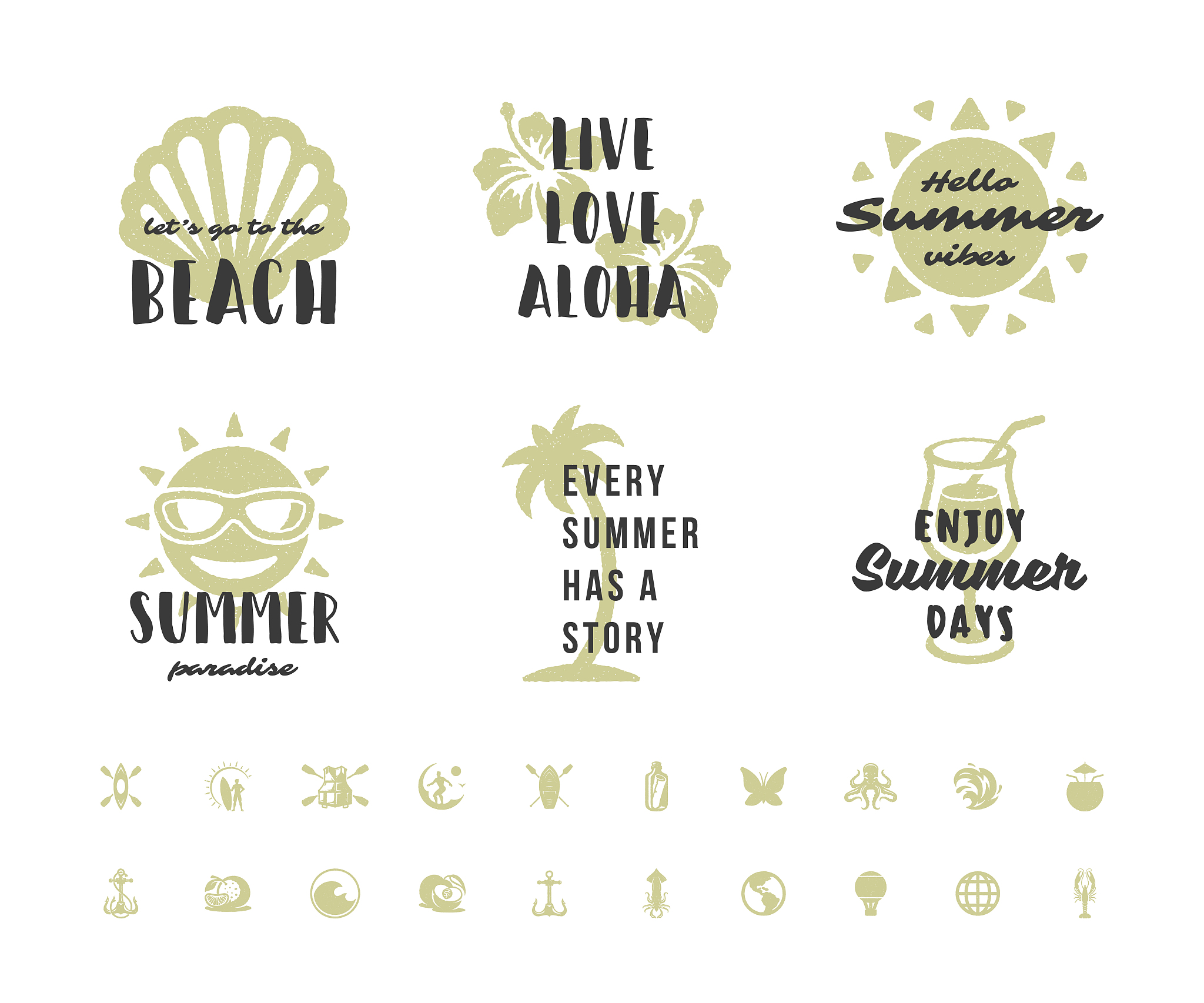 summer holidays typography inspirational quotes or sayings desig
