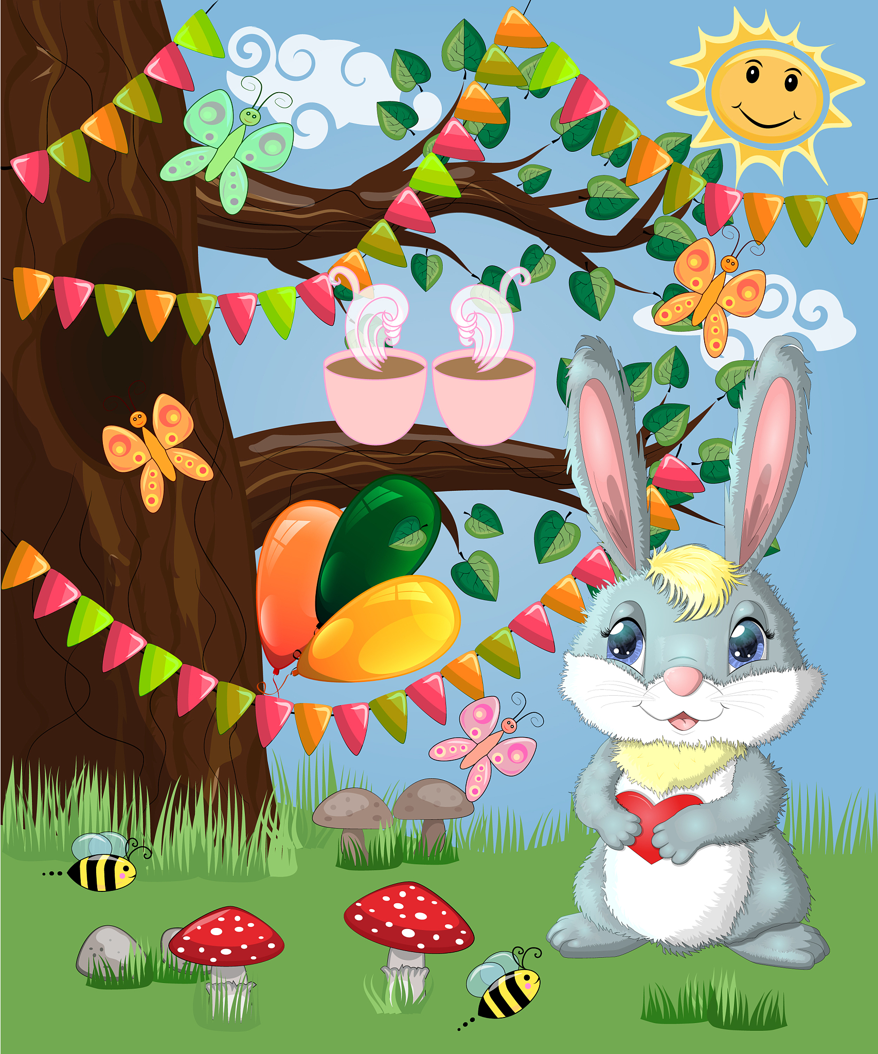 奶奶讲故事：美丽的花园和小白兔，睡前故事哄你入睡