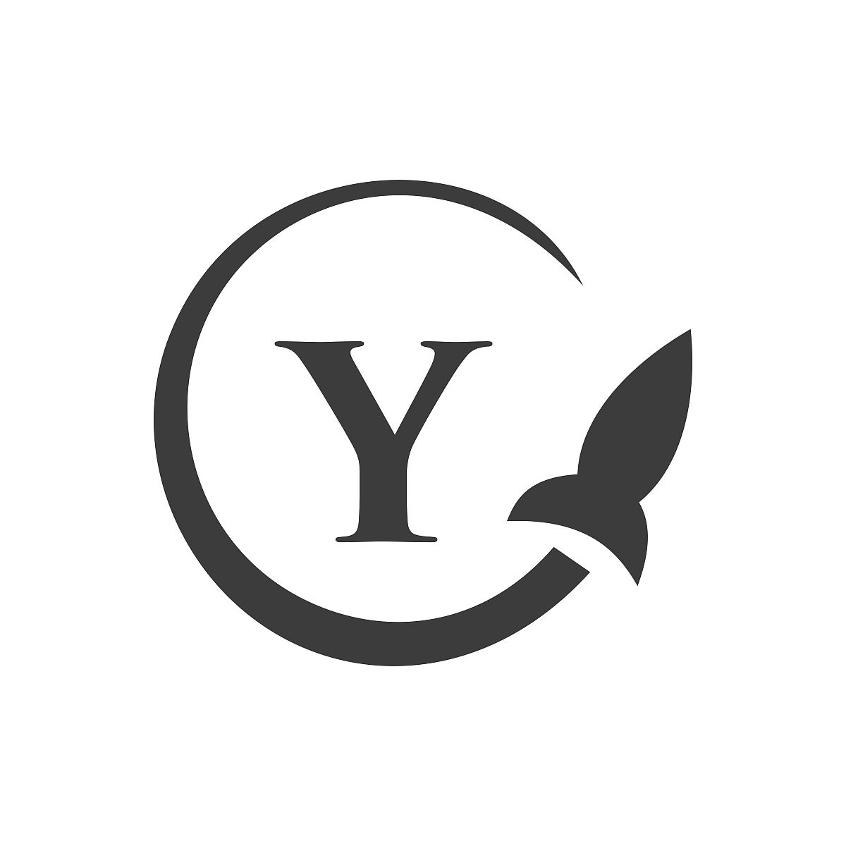 字母y概念上的旅行标志.字母y旅行标志矢量模板