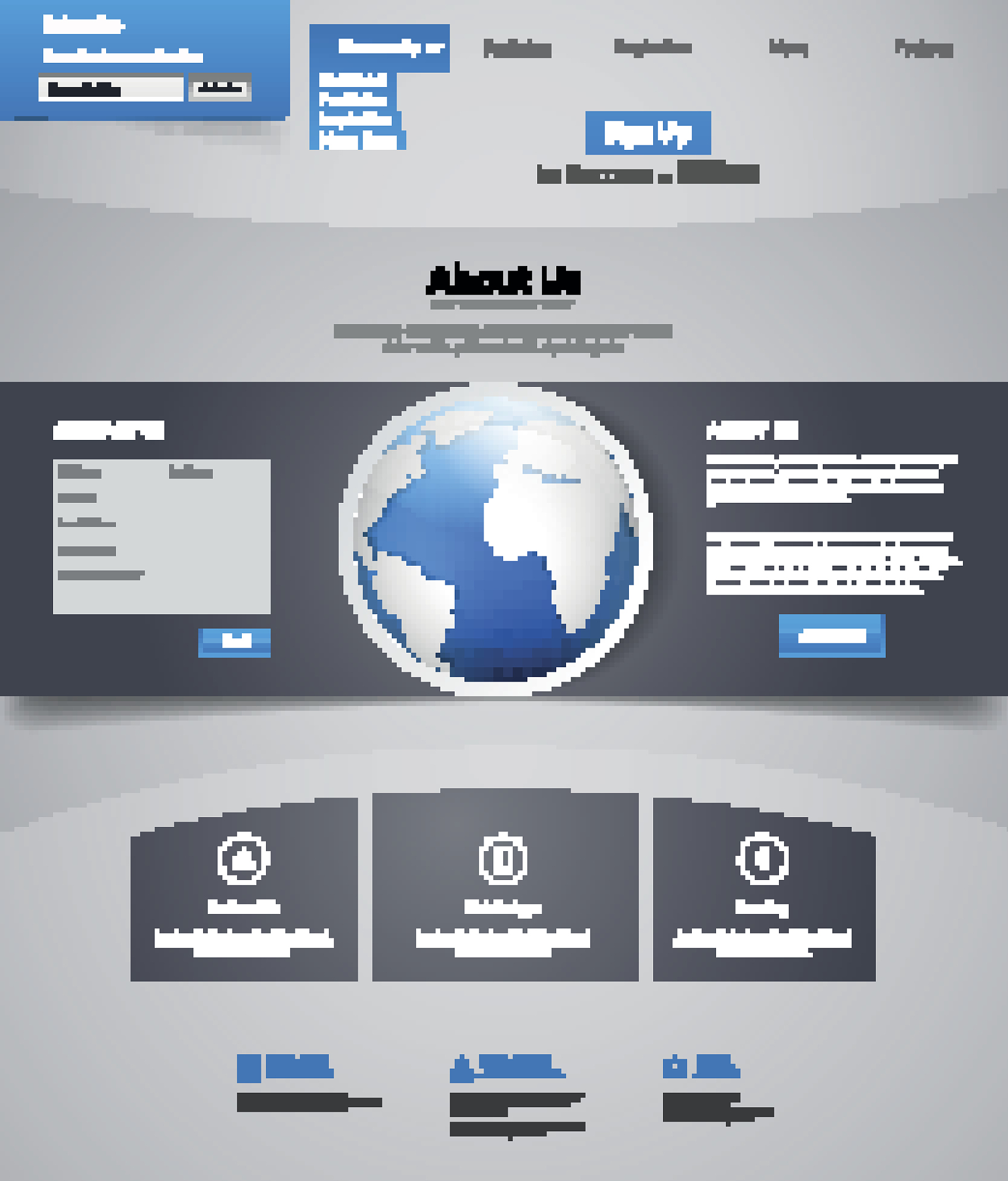business website template design