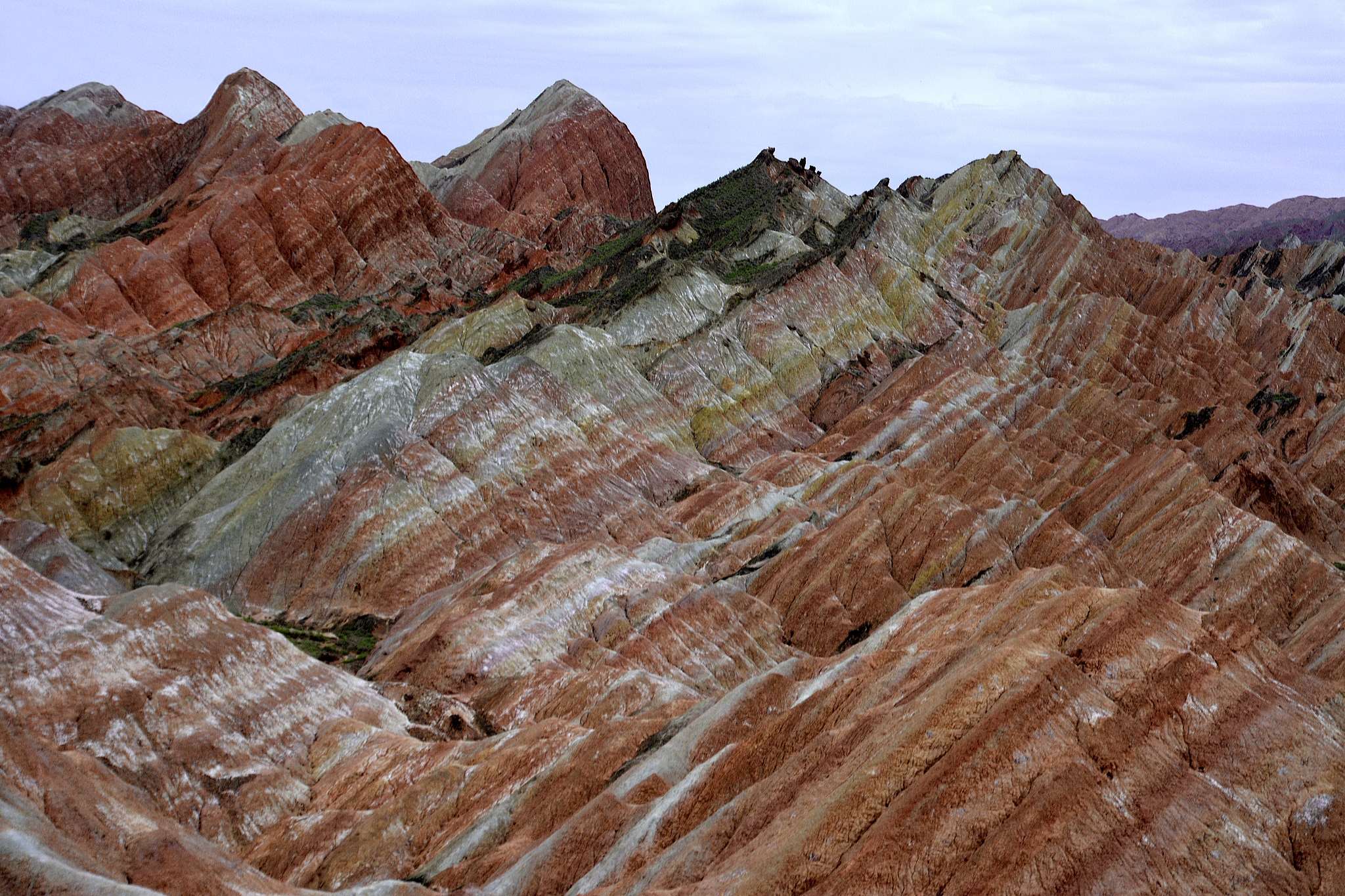 danxia landform geological park, zhangye, gansu, china