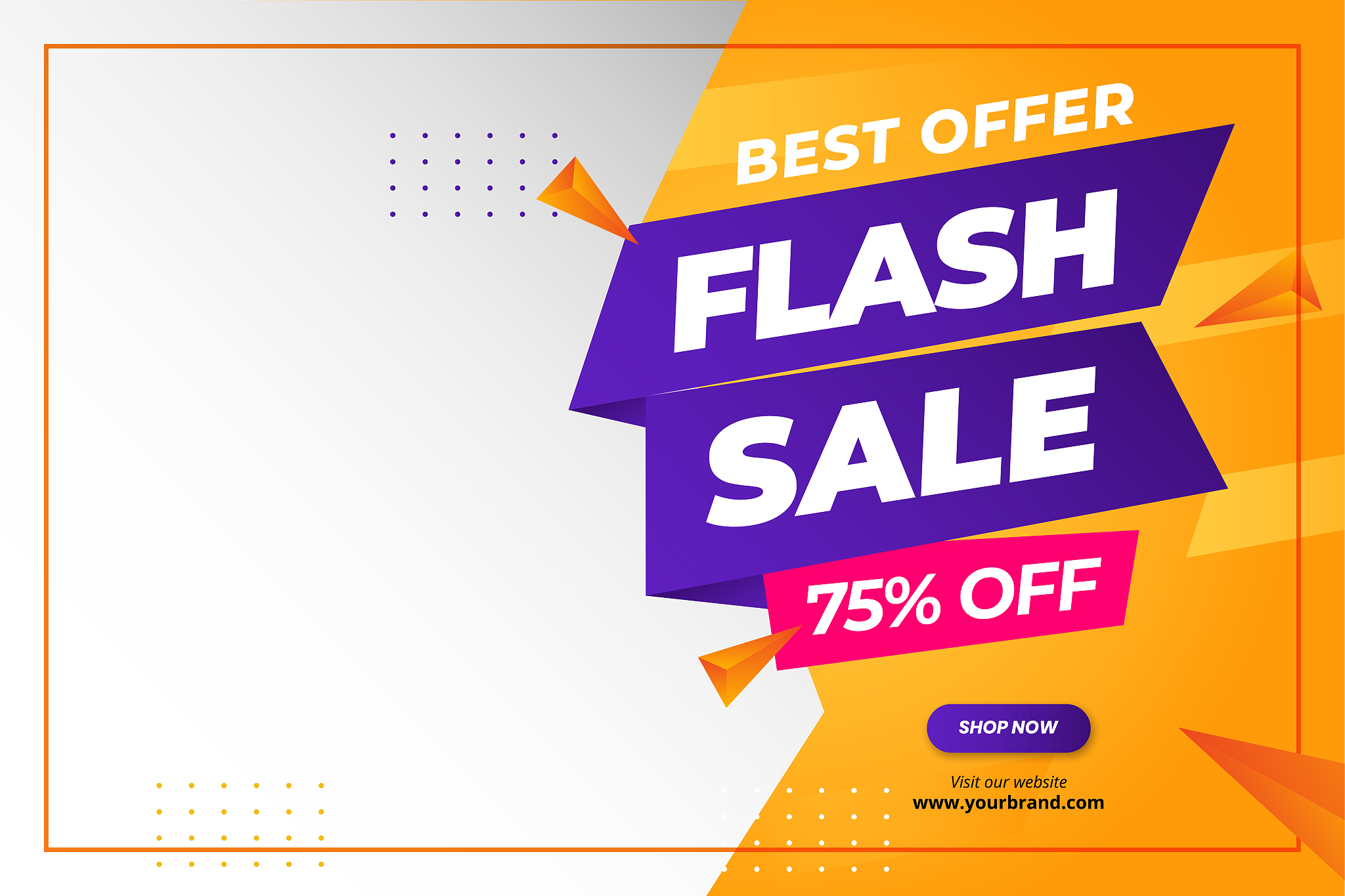 flash sale discount banner promotion background